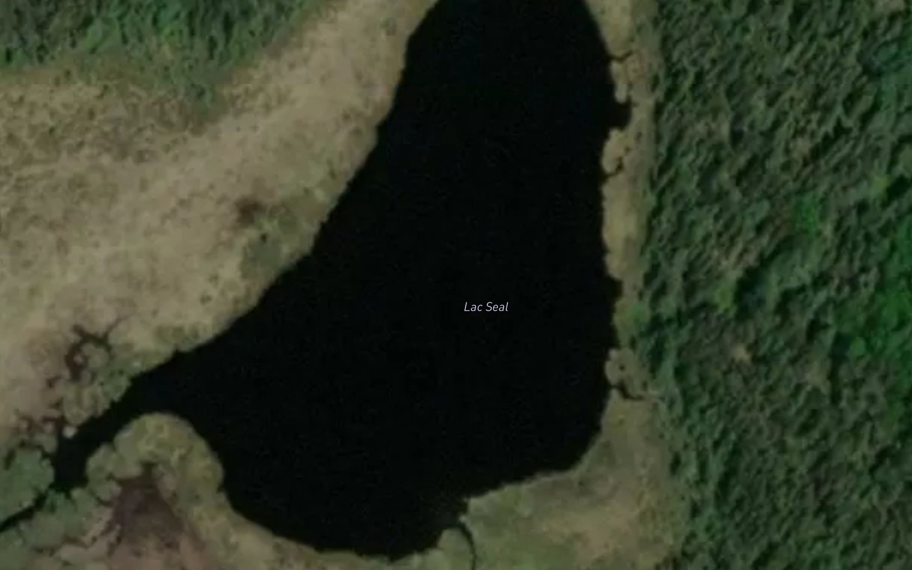 Satellite map of the Lac Seal