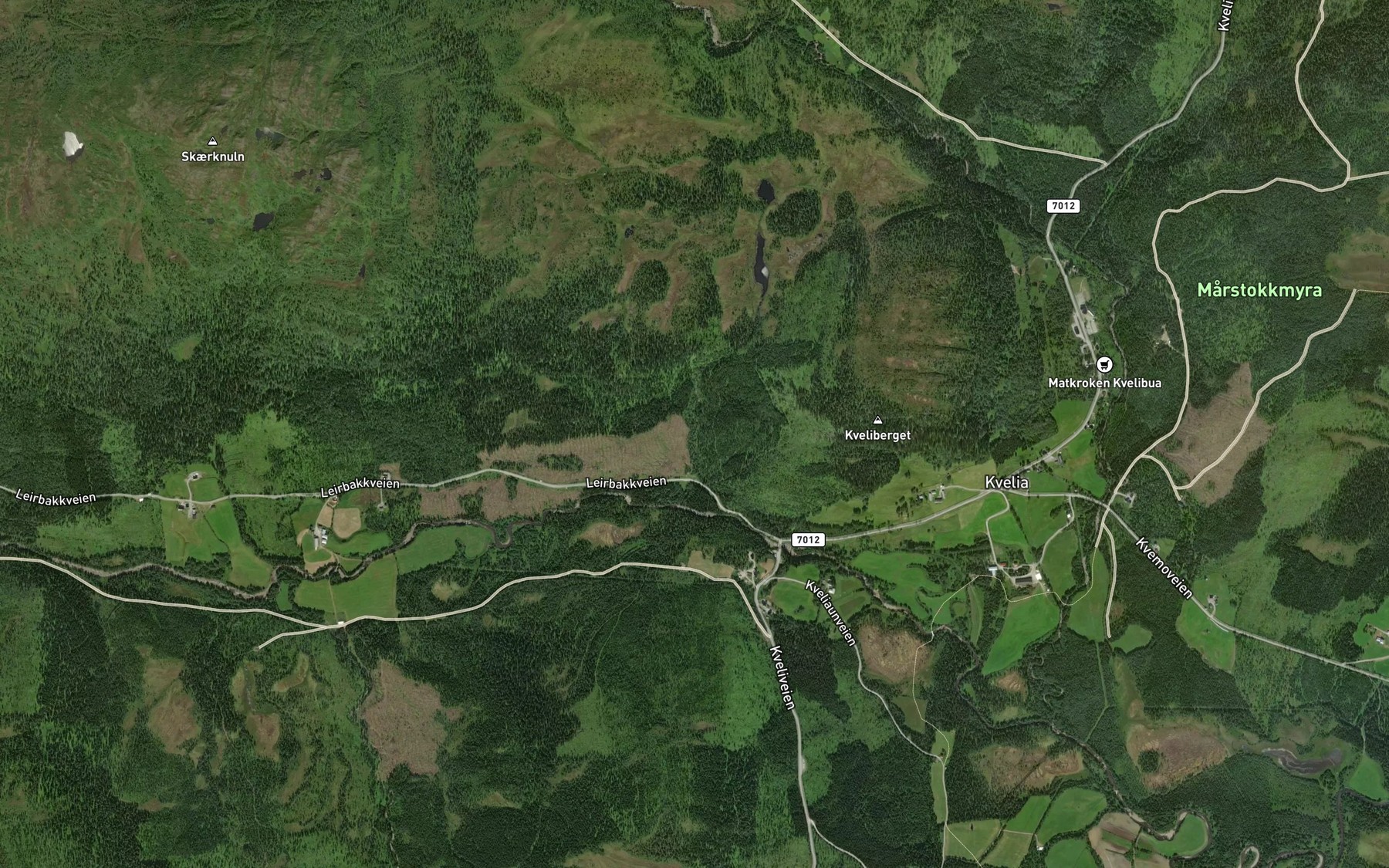 Satellite map of the Stemmingsbekken