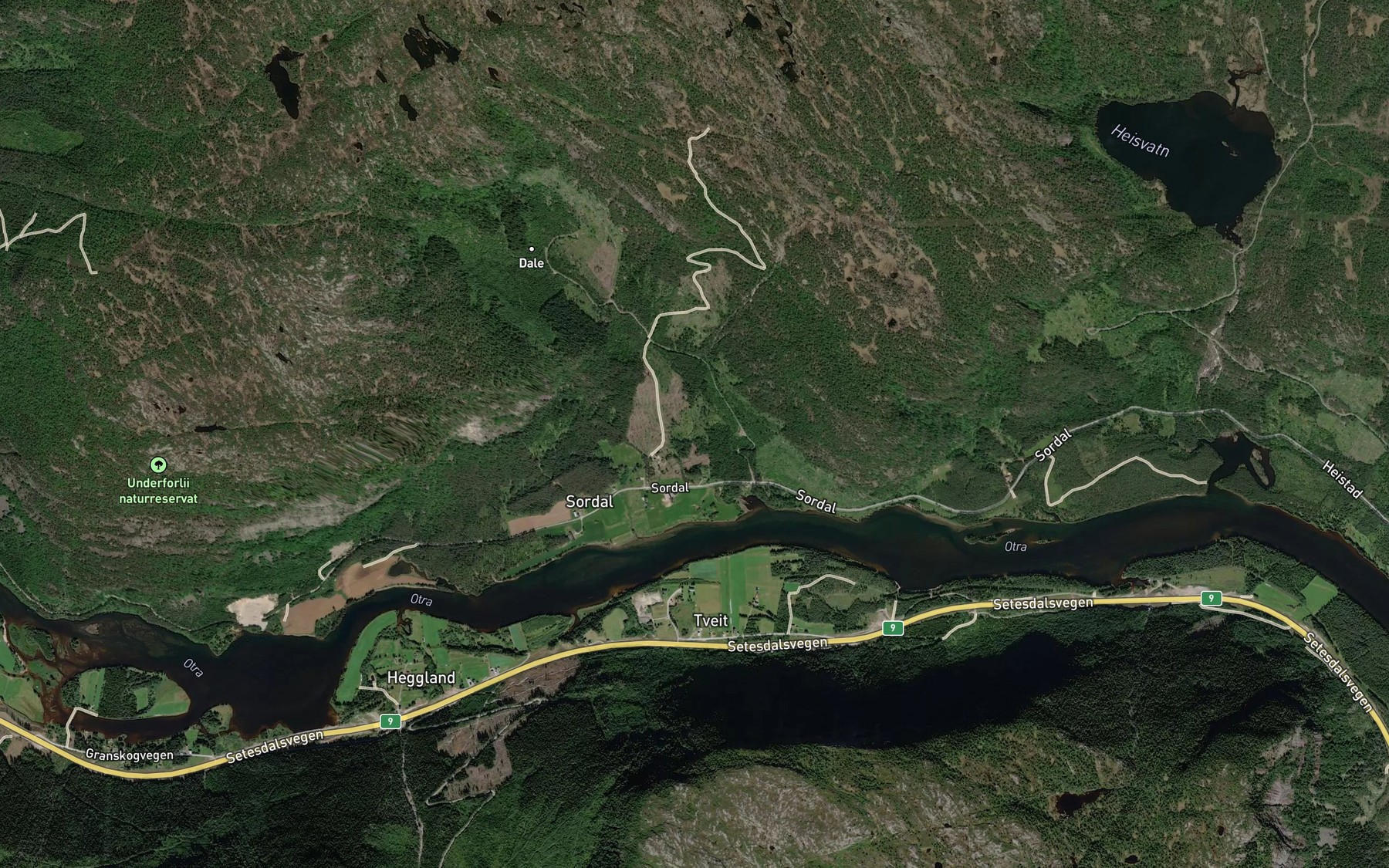 Satellite map of the Juvebekken