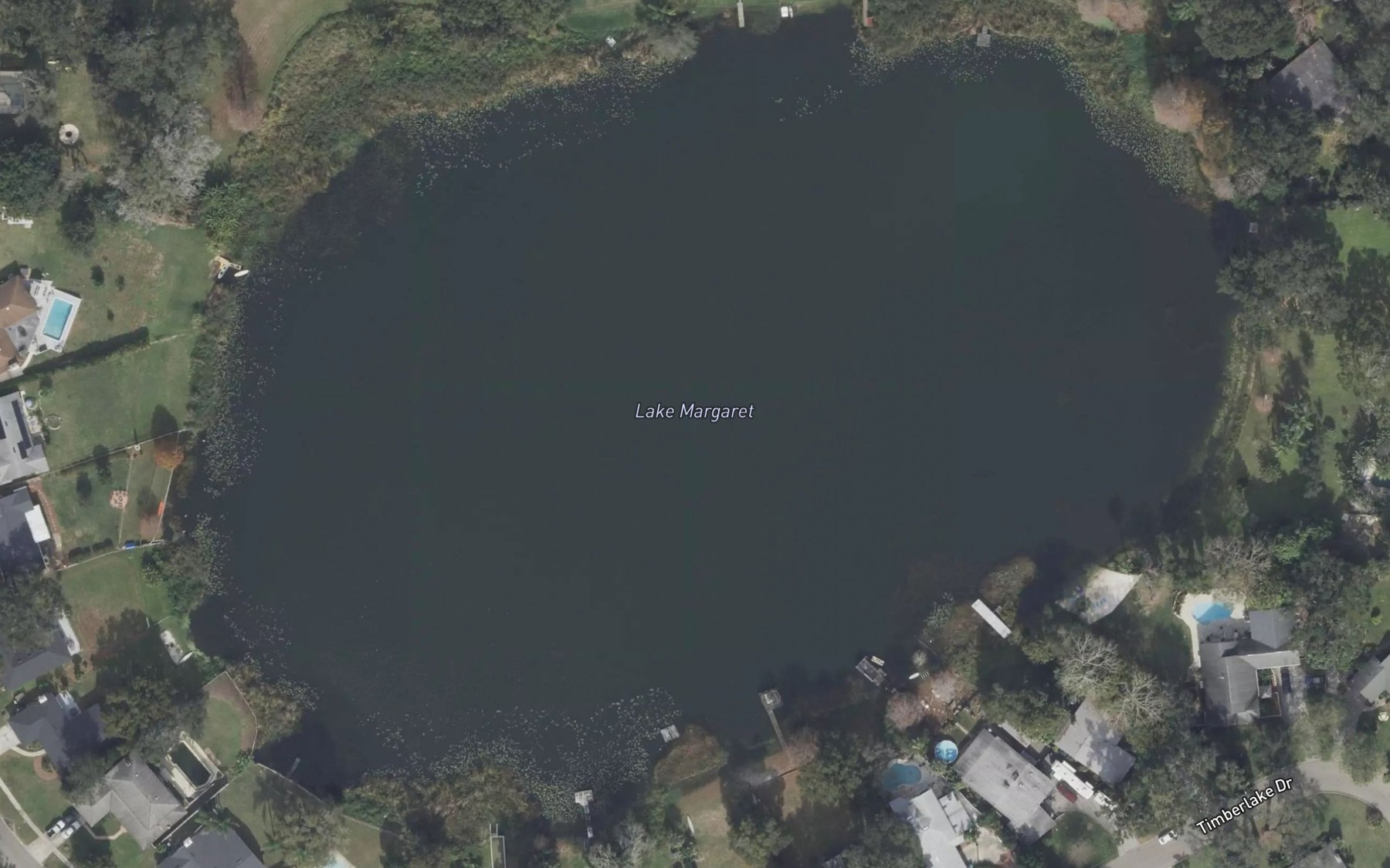 Satellite map of the Lake Margaret