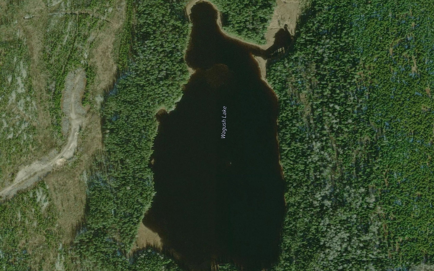 Satellite map of the Wagush Lake