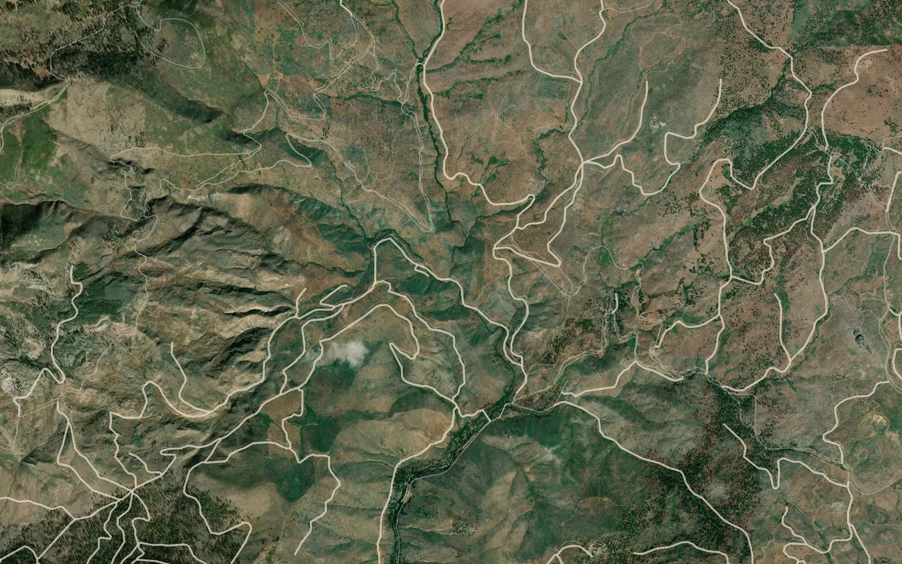 Satellite map of the West Branch Lights Creek