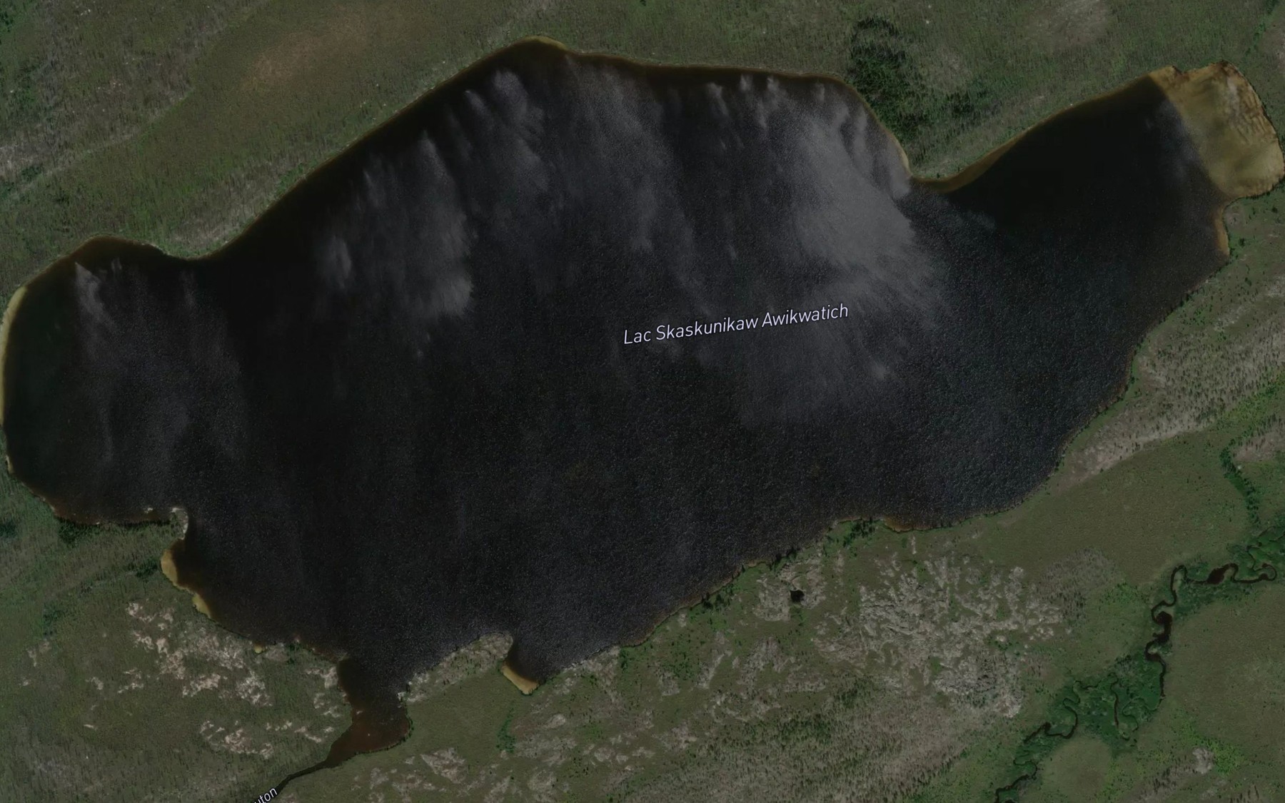 Satellite map of the Lac Skaskunikaw Awikwatich