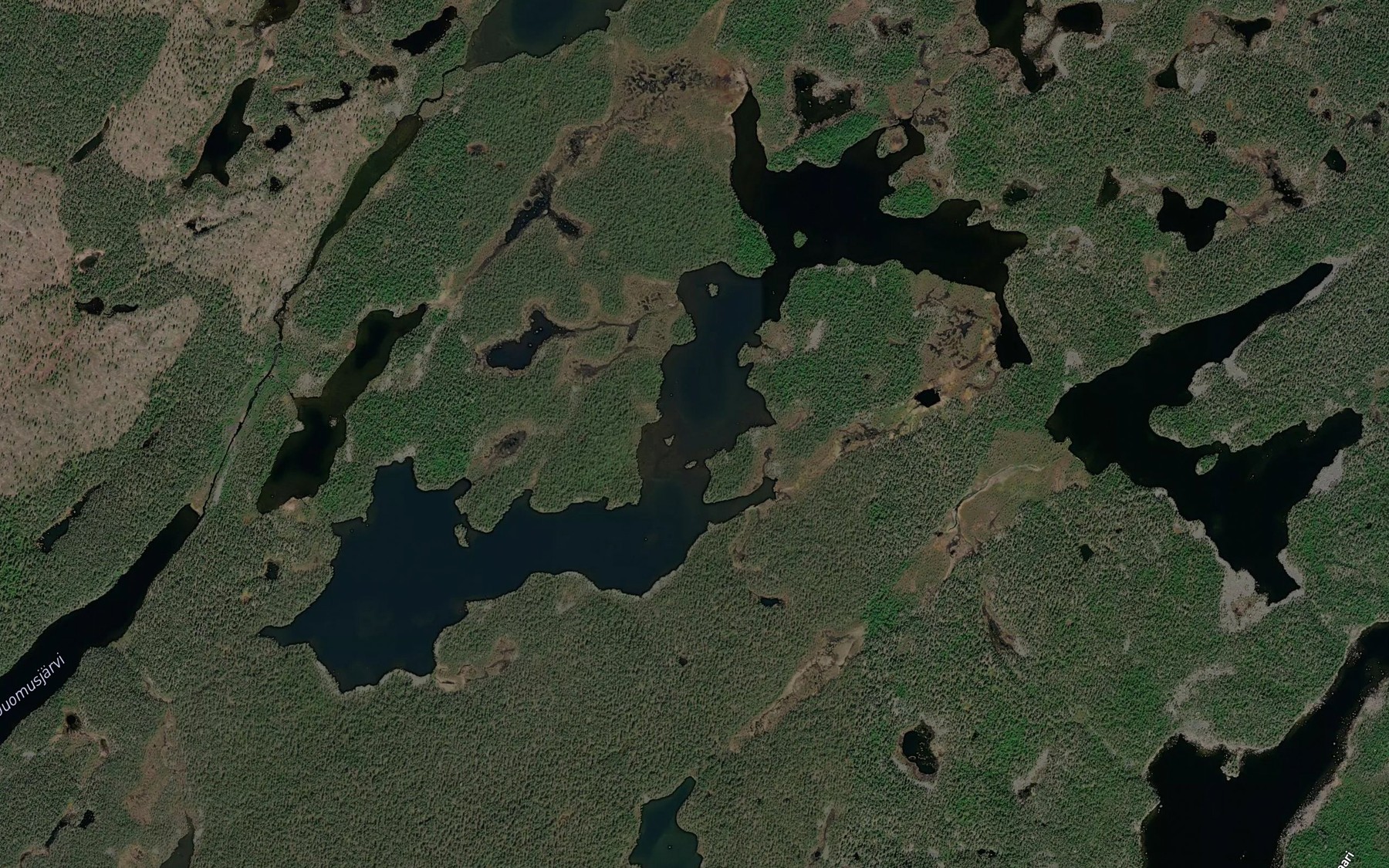 Satellite map of the Kalsoppijarvi