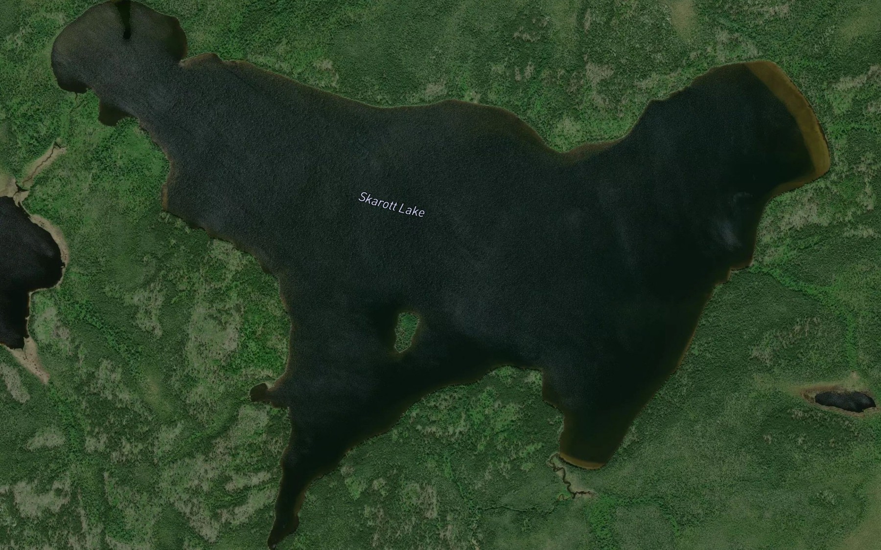 Satellite map of the Skarott Lake