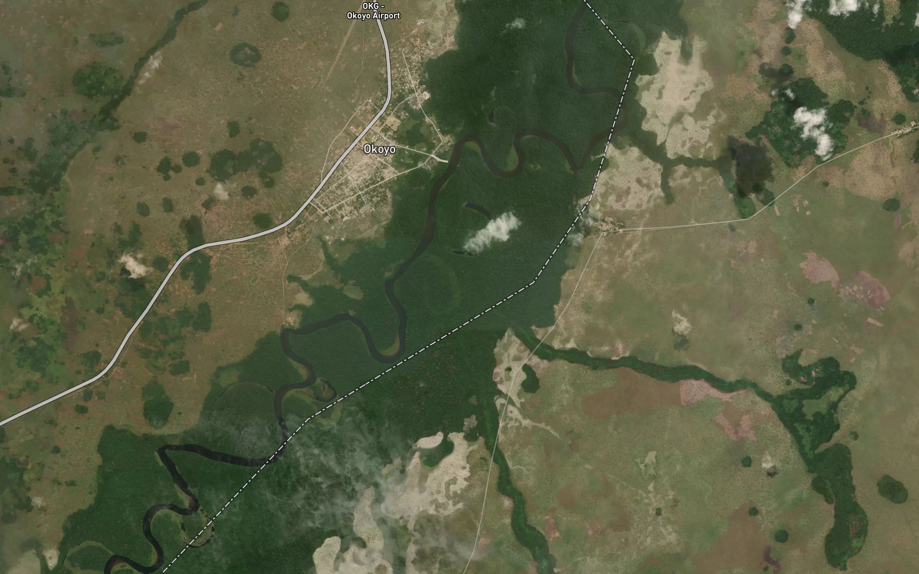 Satellite map of the Lebwe