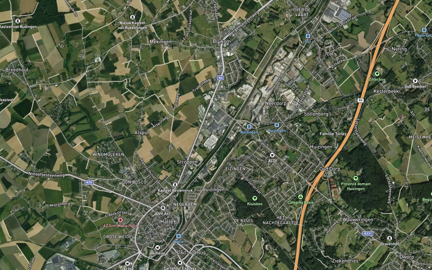 Satellite map of the Meerbeek