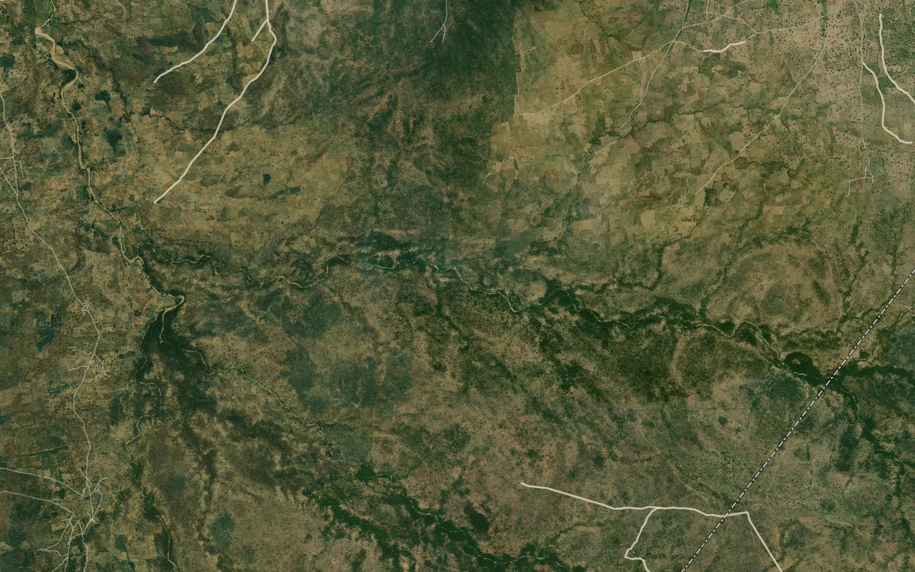 Satellite map of the River Kwereizina