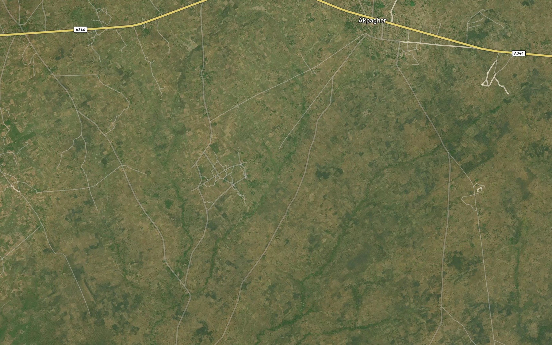 Satellite map of the Uazande