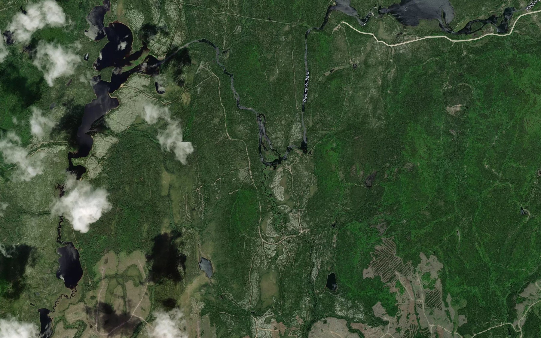 Satellite map of the Ruisseau au Sable