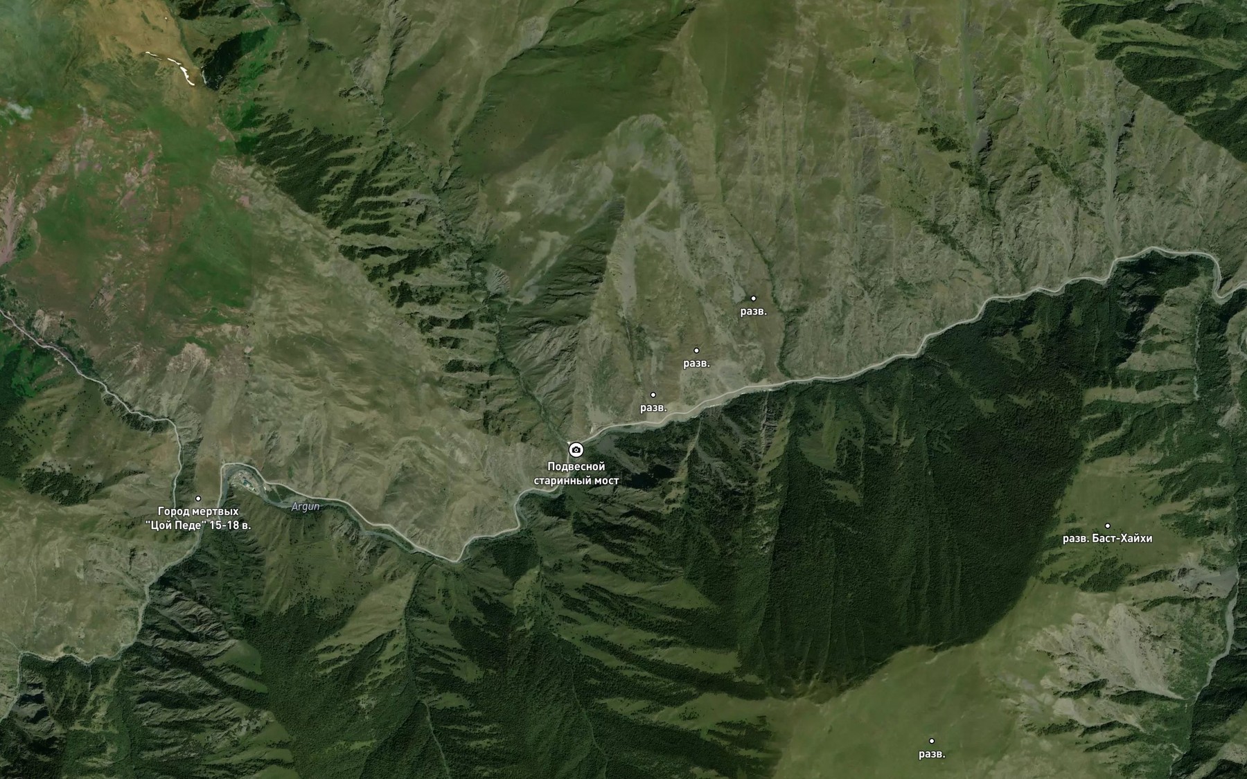 Satellite map of the Umi-Chu