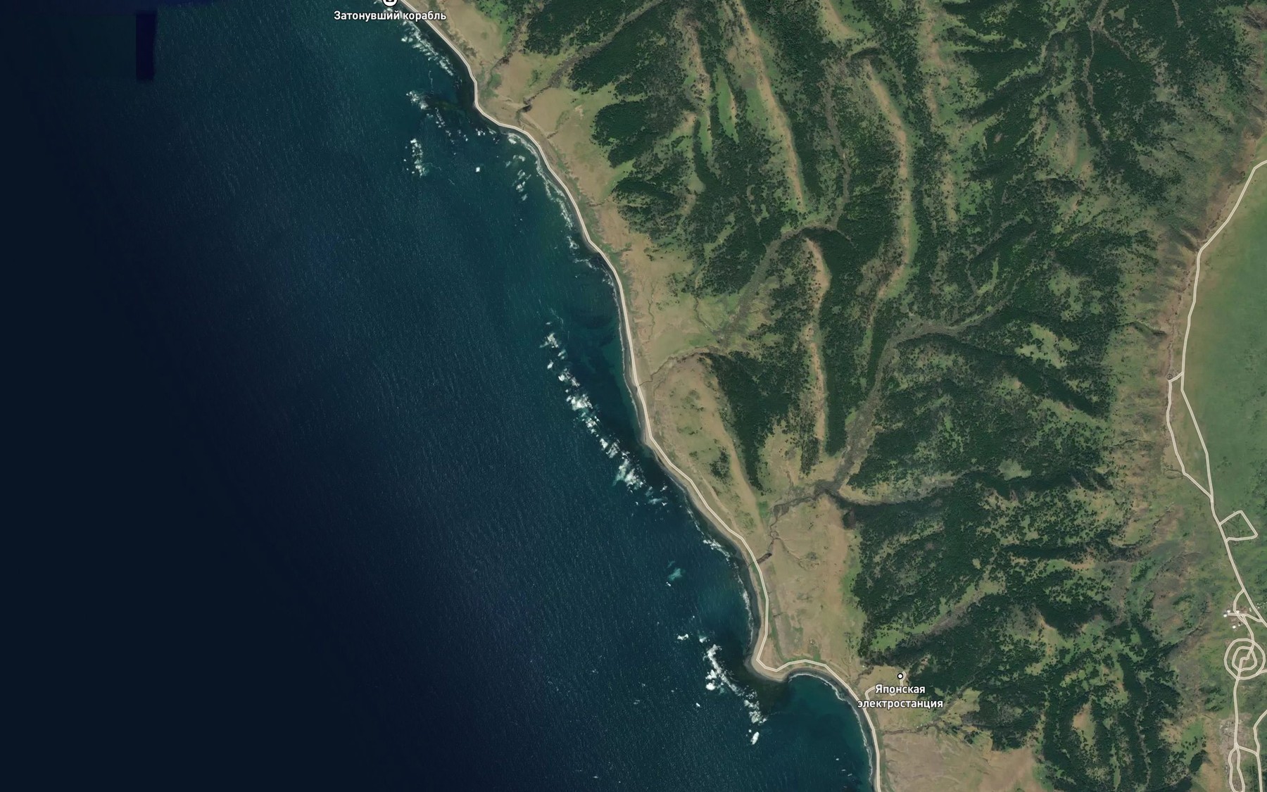 Satellite map of the Bucha