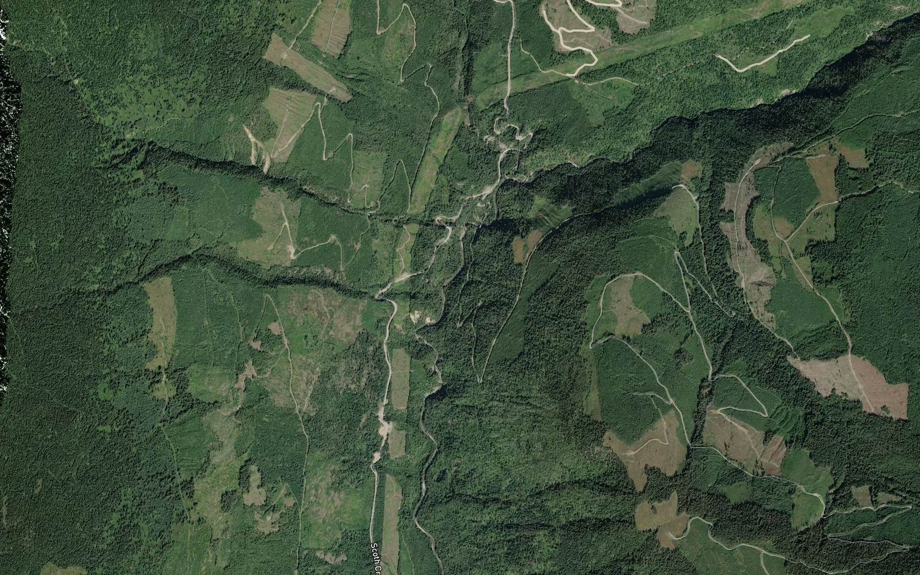 Satellite map of the Bowler Creek