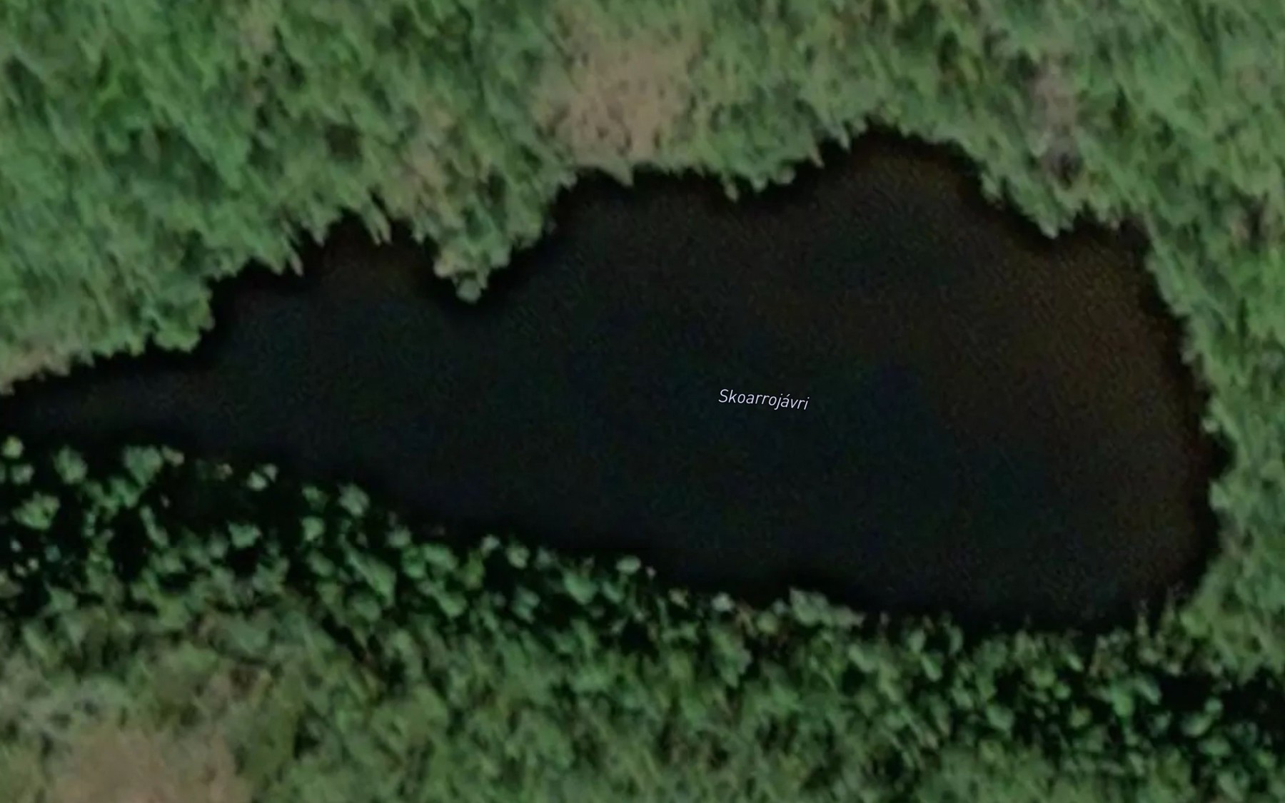 Satellite map of the Skoarrojavri