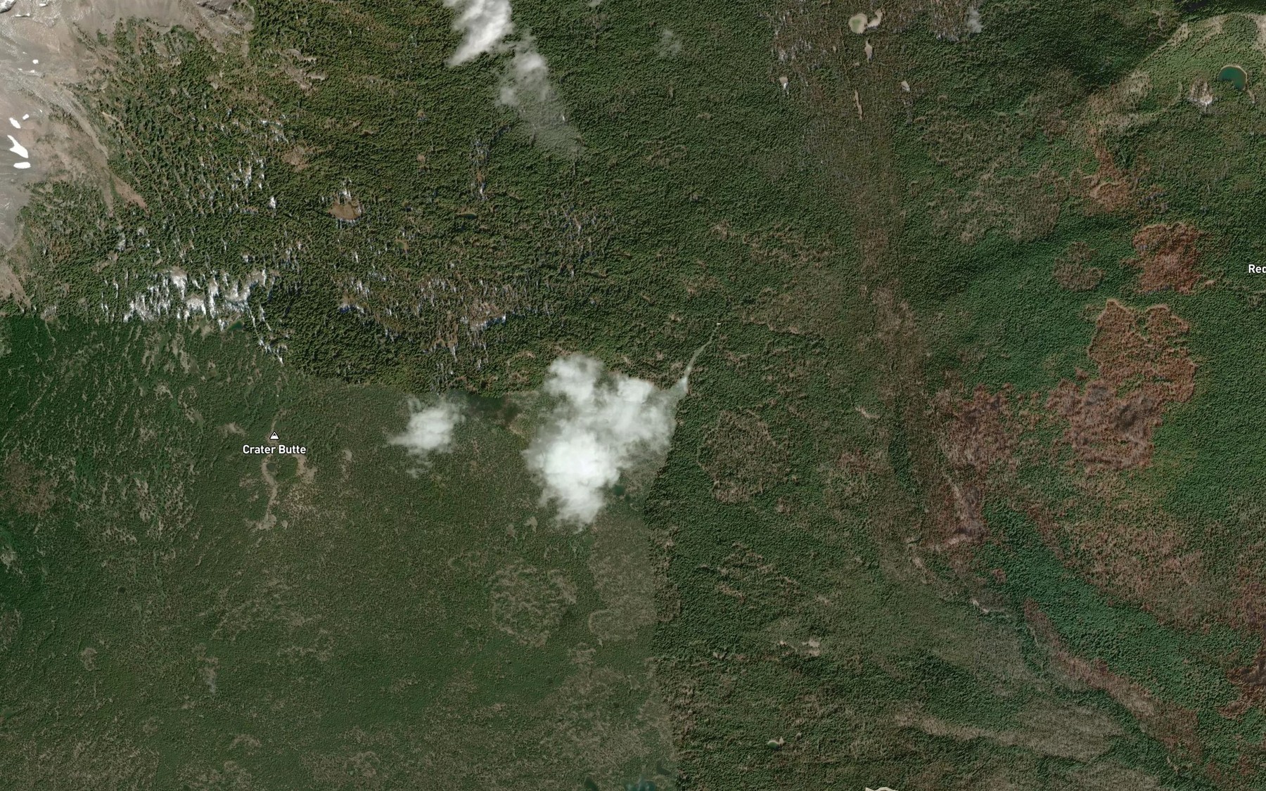 Satellite map of the Sow Bug Lake