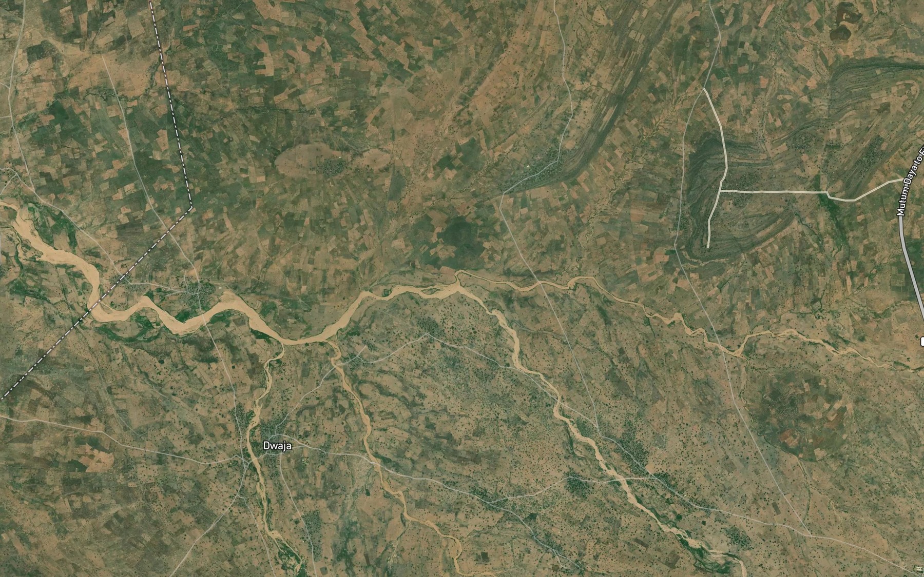 Satellite map of the Wange