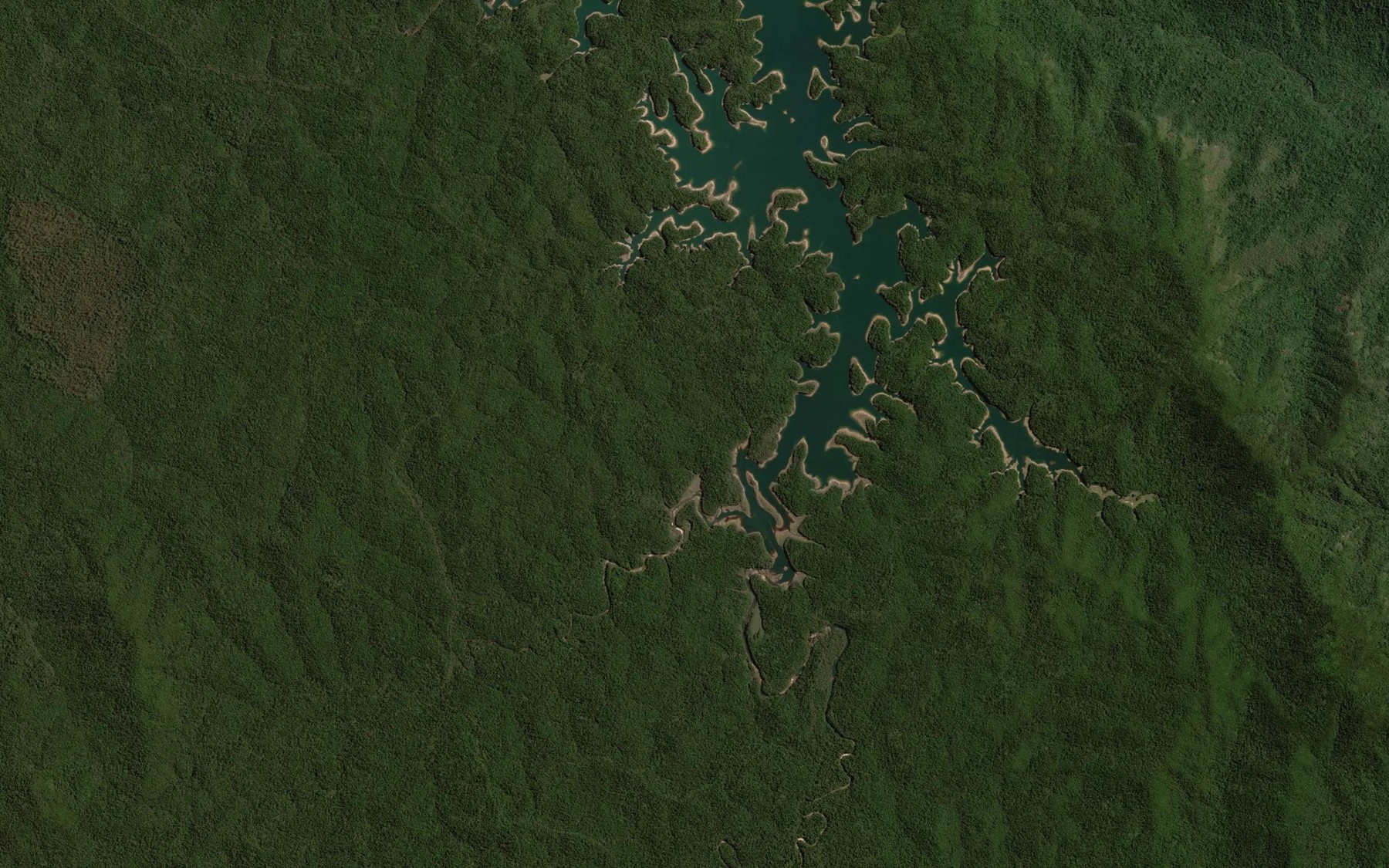 Satellite map of the Sylvania Creek