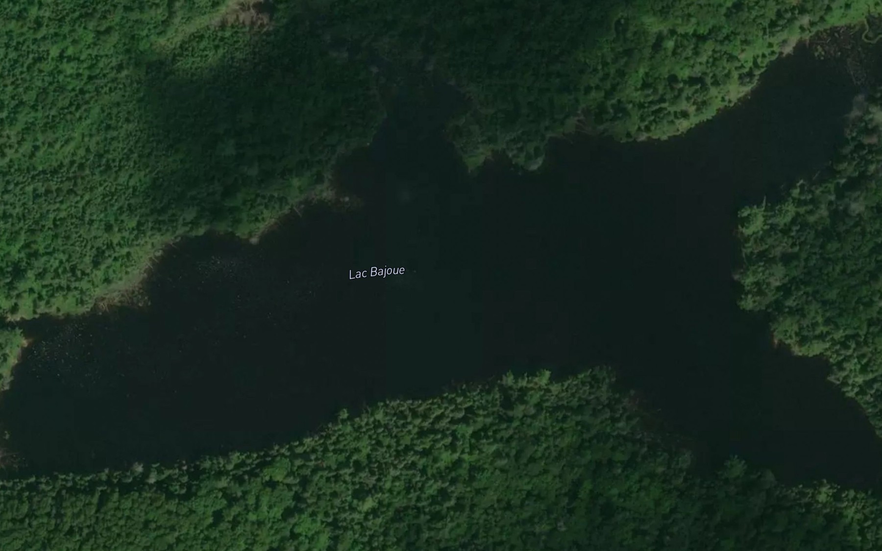 Satellite map of the Lac Bajoue