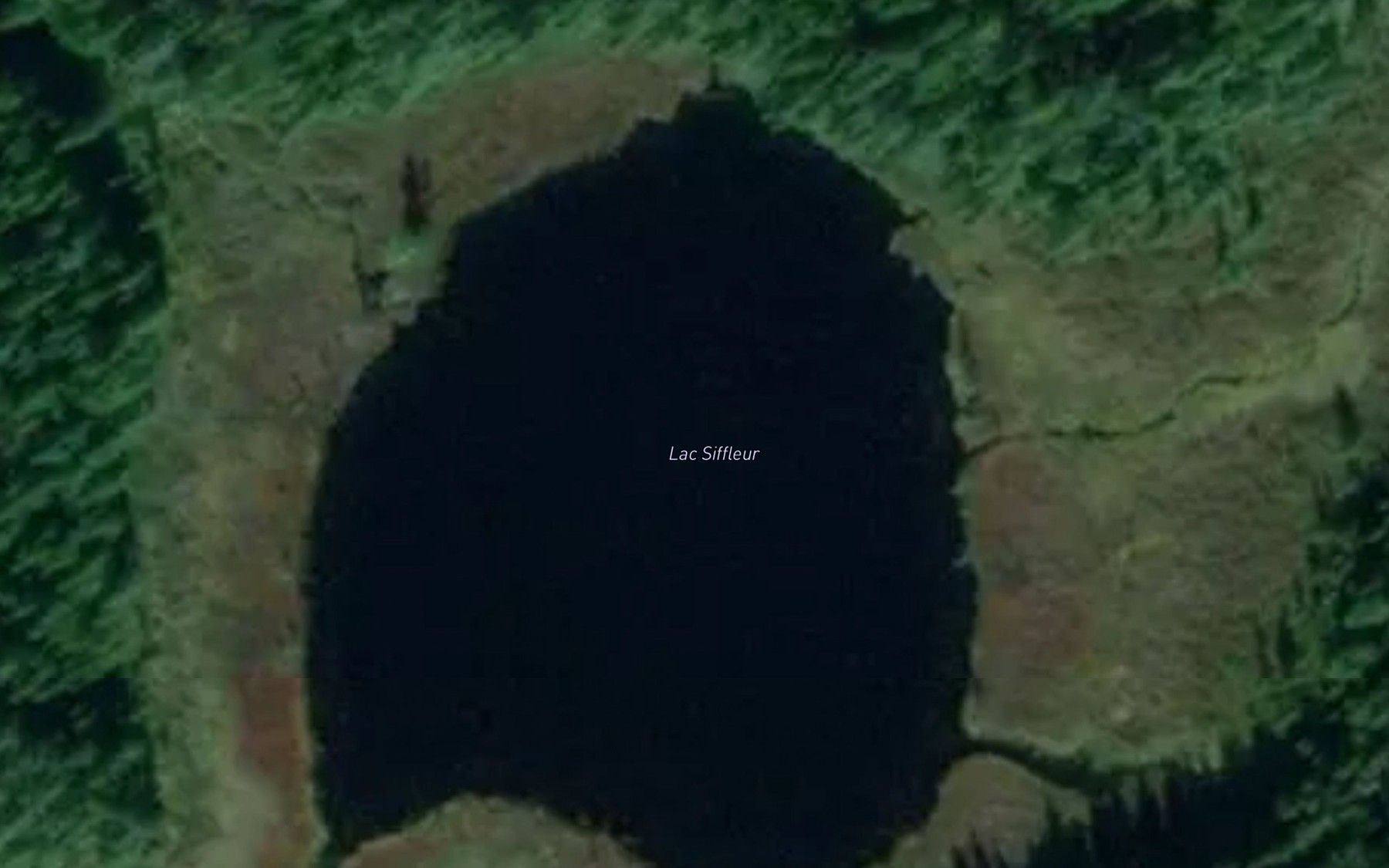 Satellite map of the Lac Siffleur