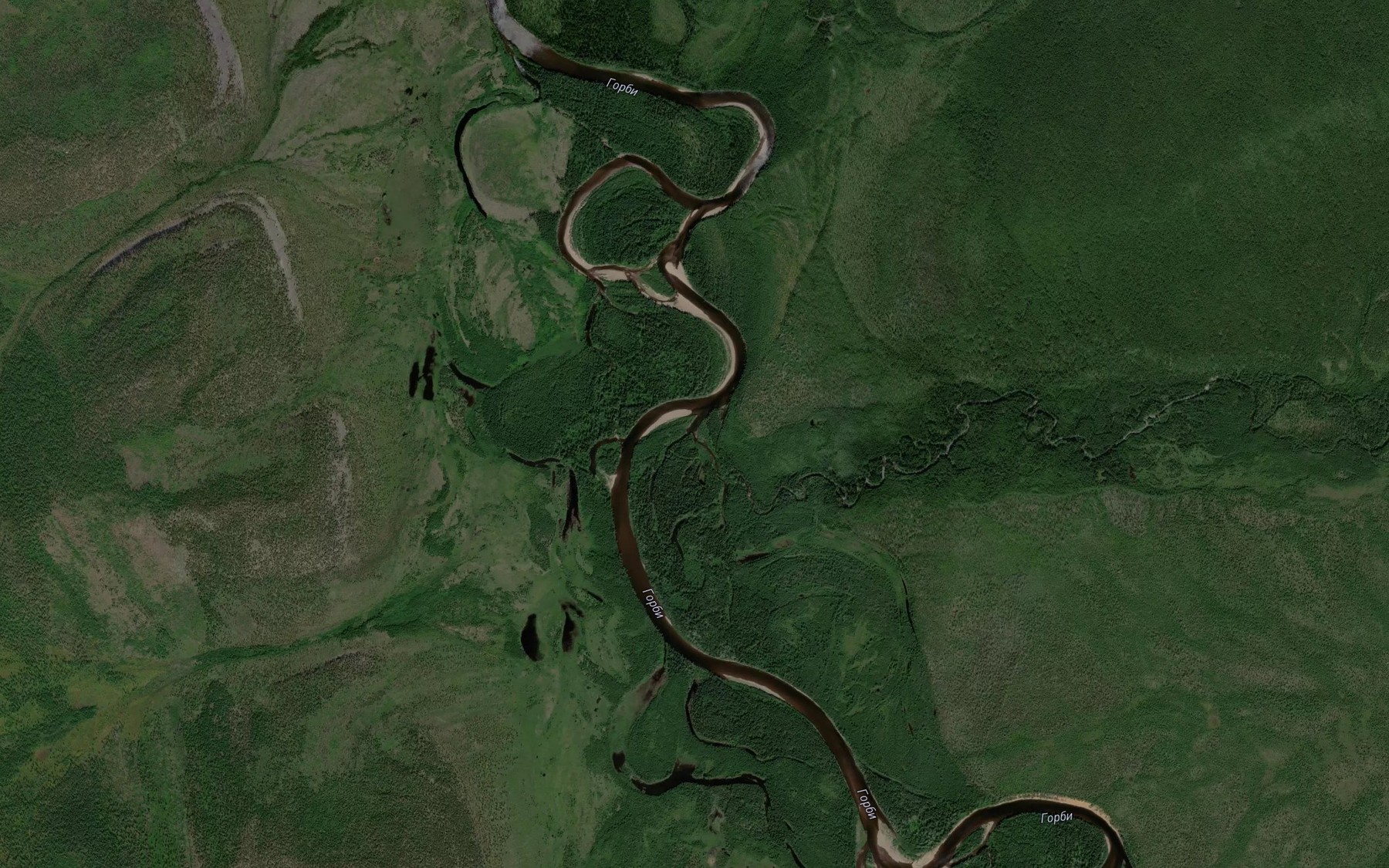 Satellite map of the Malyy Matalakan