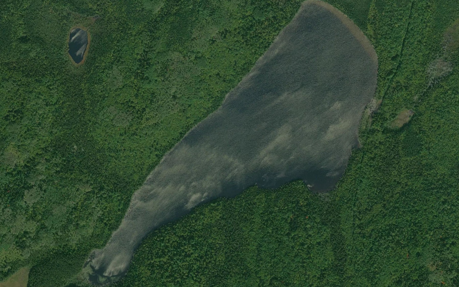 Satellite map of the Hambone Lake