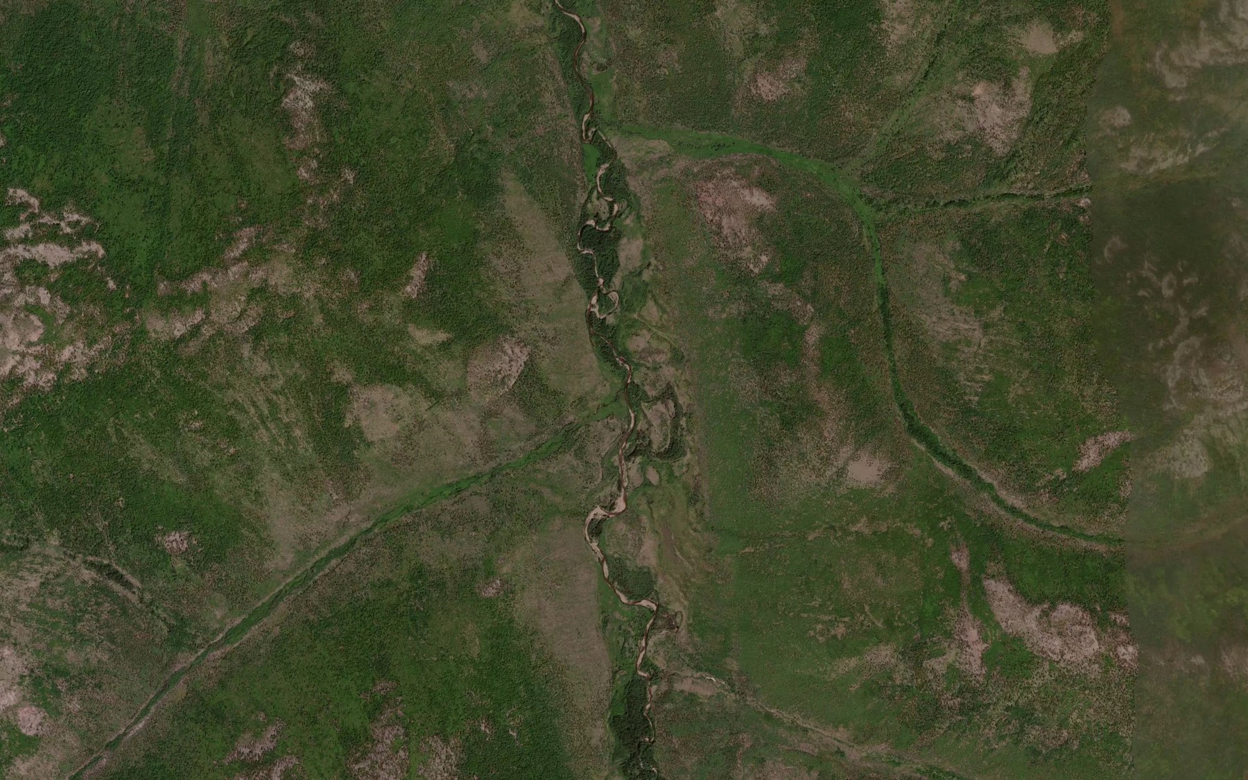 Satellite map of the Uzkiy