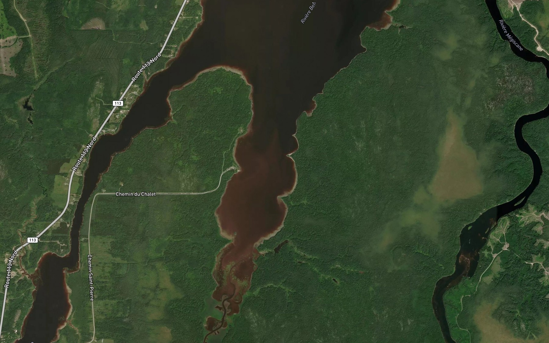 Satellite map of the Baie Adelphus