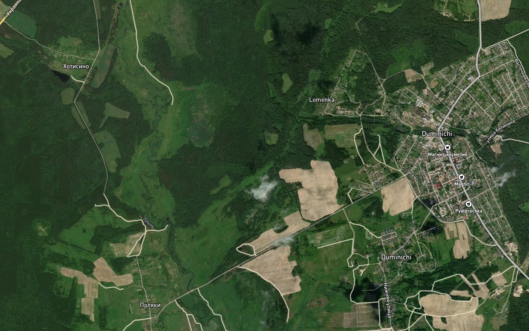Satellite map of the Bobrovka
