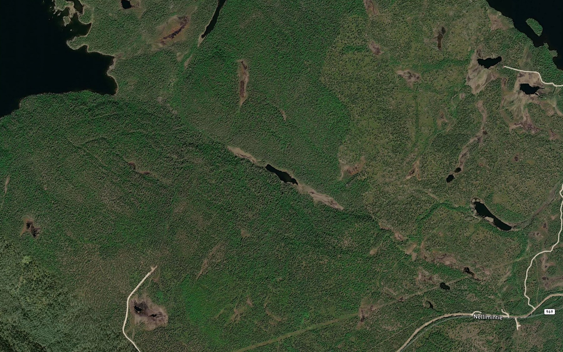Satellite map of the Harrijarvi