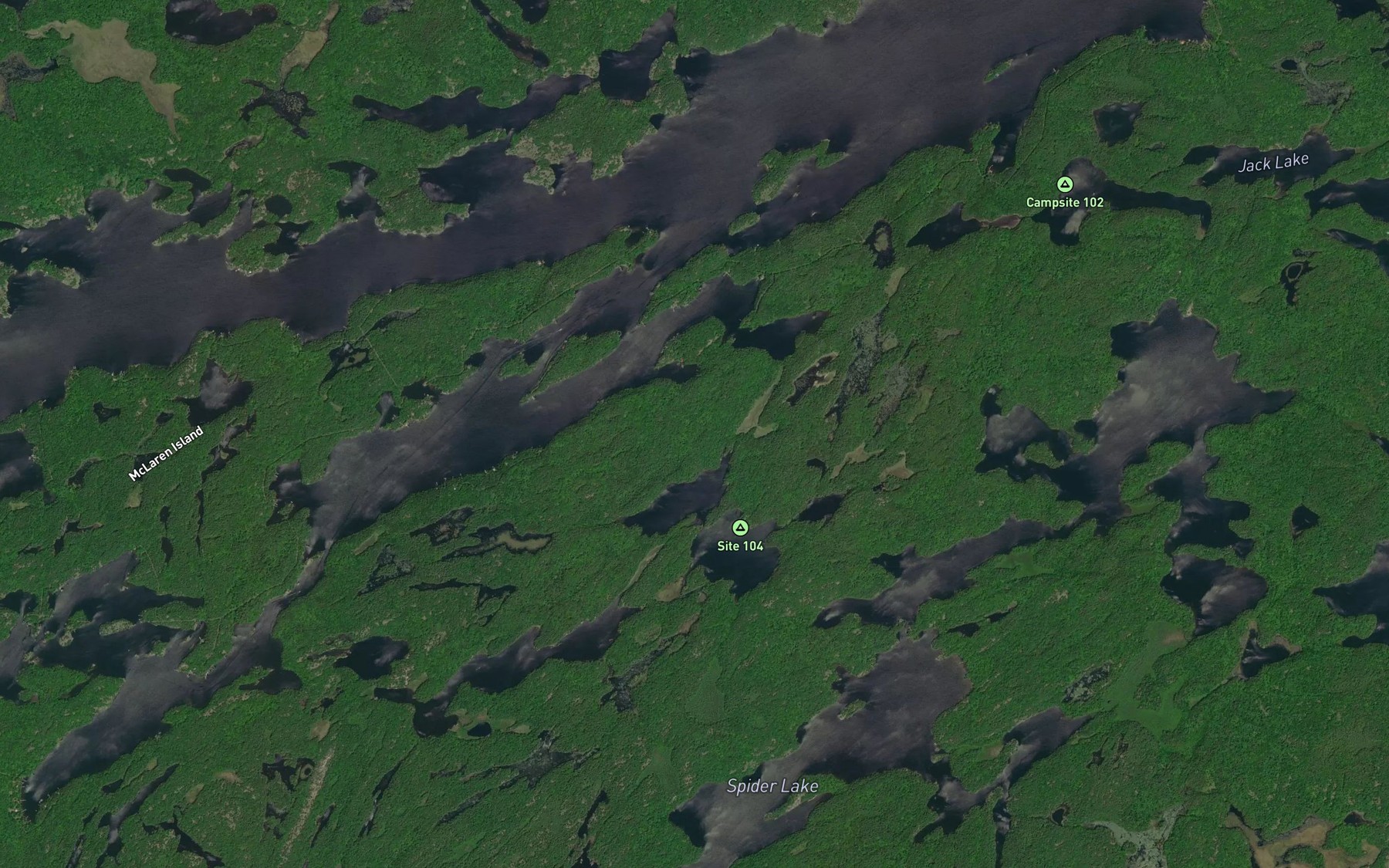 Satellite map of the Nutter Bay