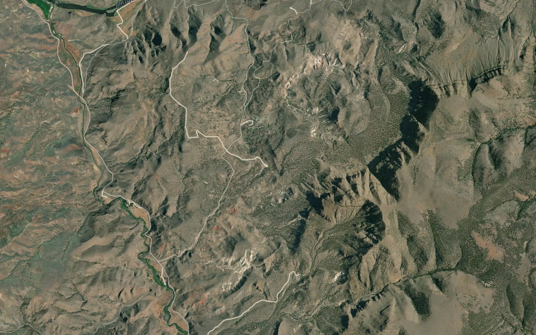 Satellite map of the Stovepipe Spring