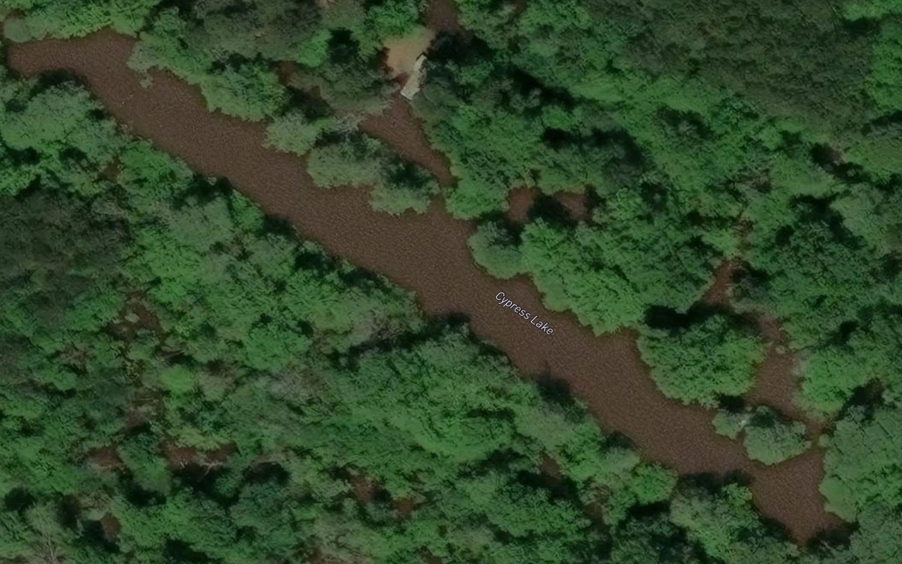 Satellite map of the Cypress Lake