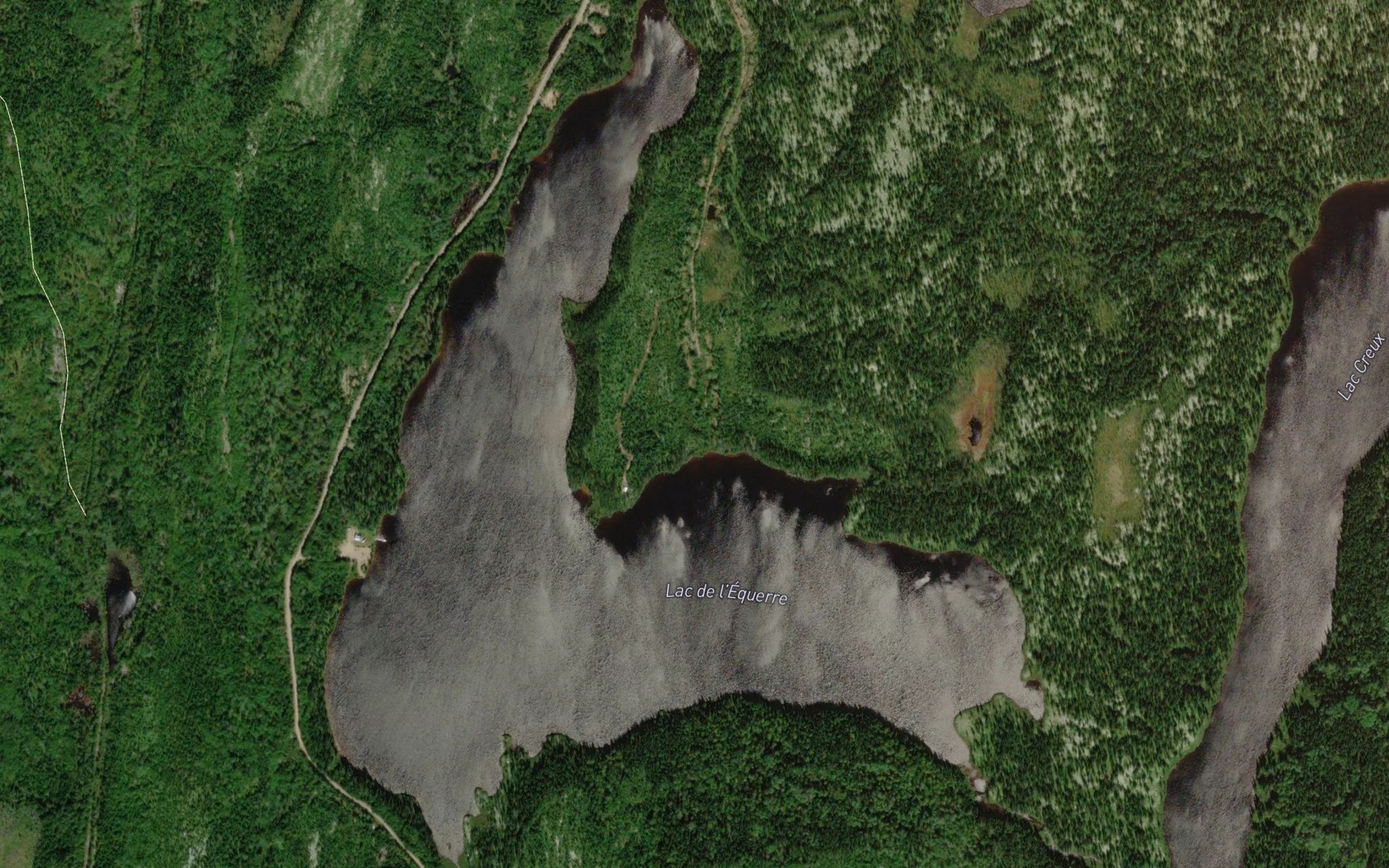 Satellite map of the Lac de l'Equerre