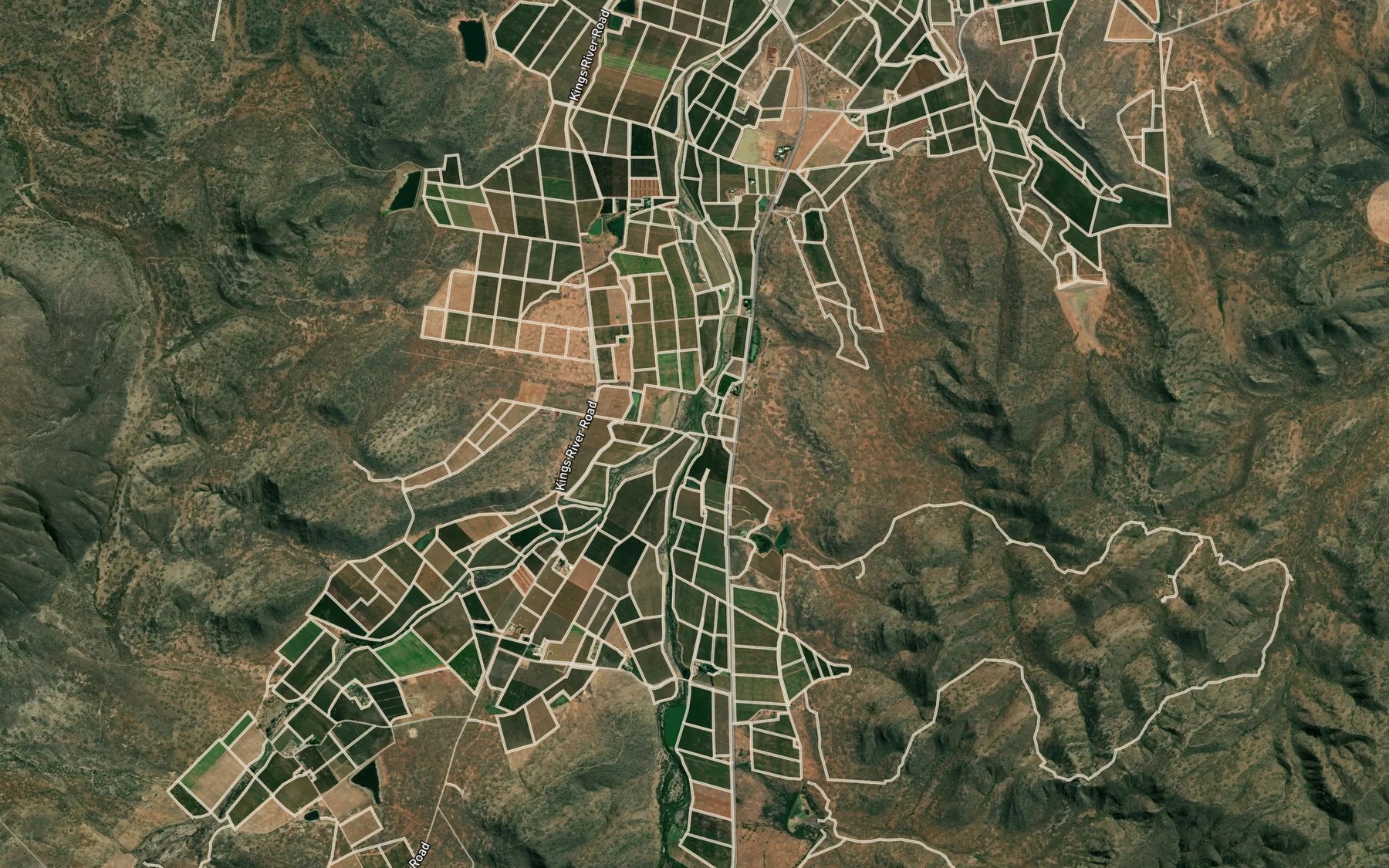 Satellite map of the Keisersrivier