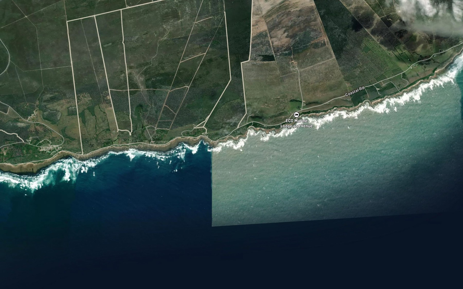 Satellite map of the Meester se Baai