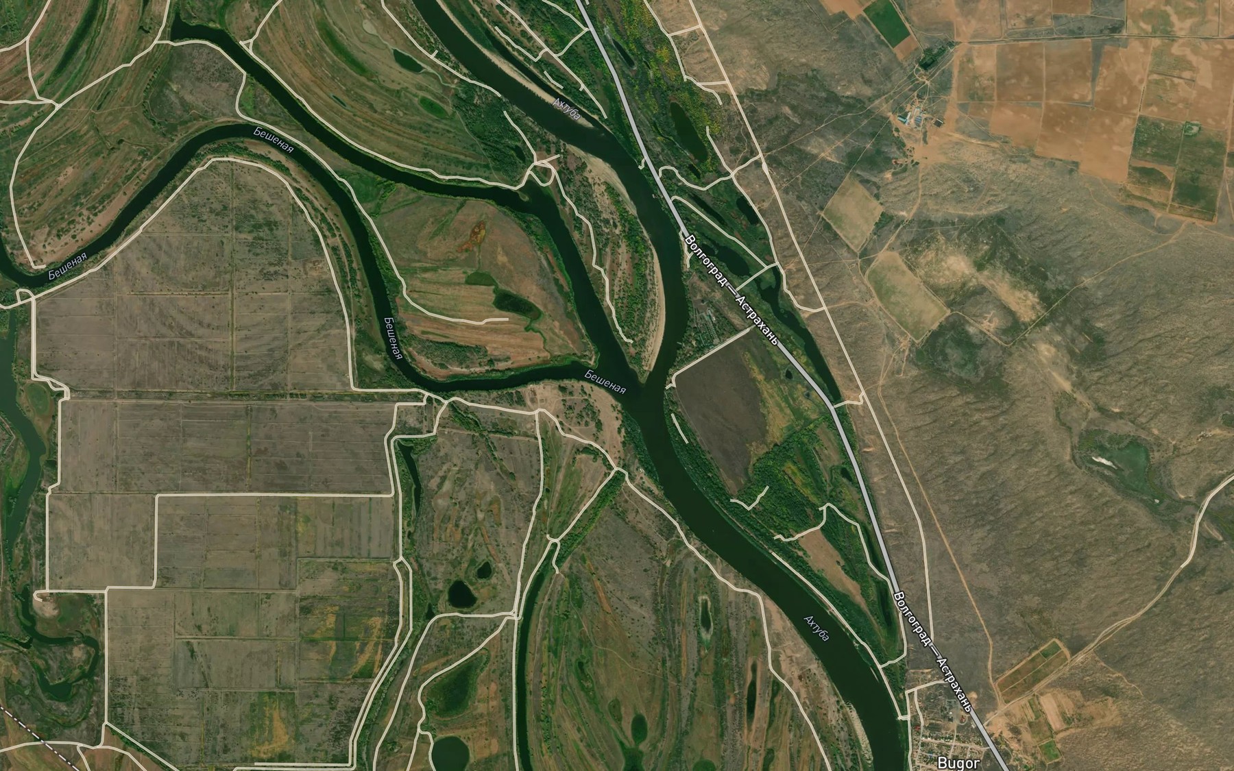 Satellite map of the Posel'skaya