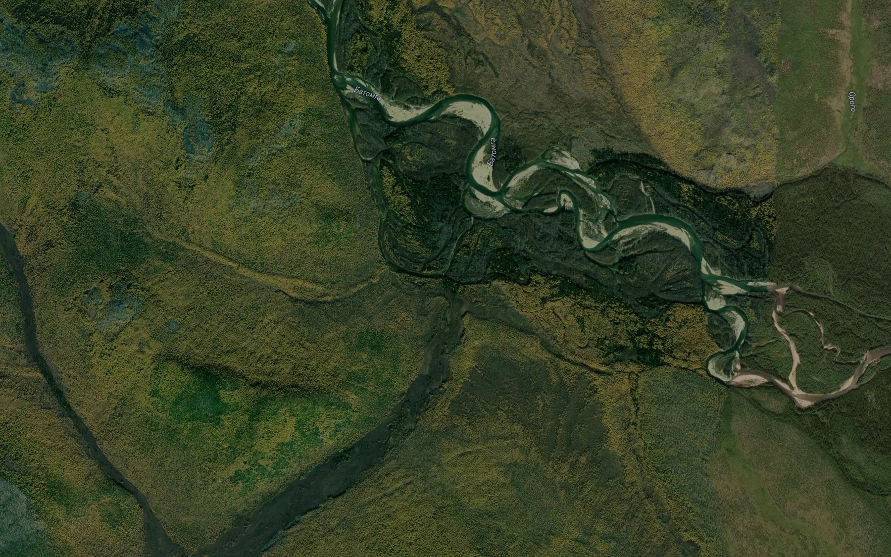 Satellite map of the Dlinnyy