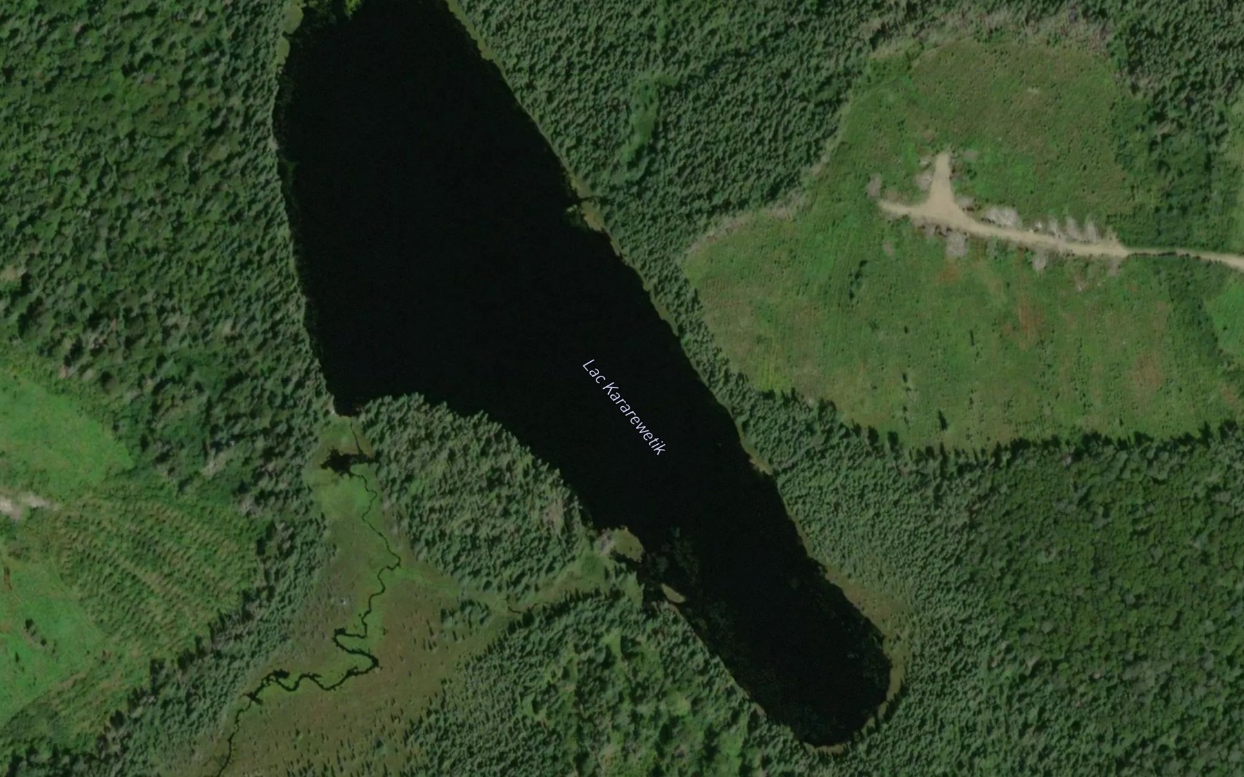 Satellite map of the Lac Kararewetik