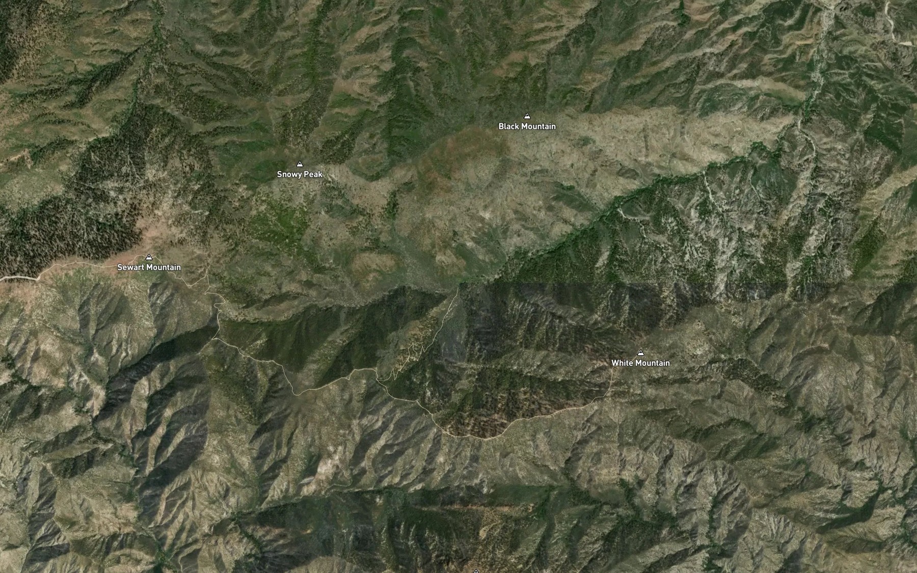 Satellite map of the Buck Creek Spring