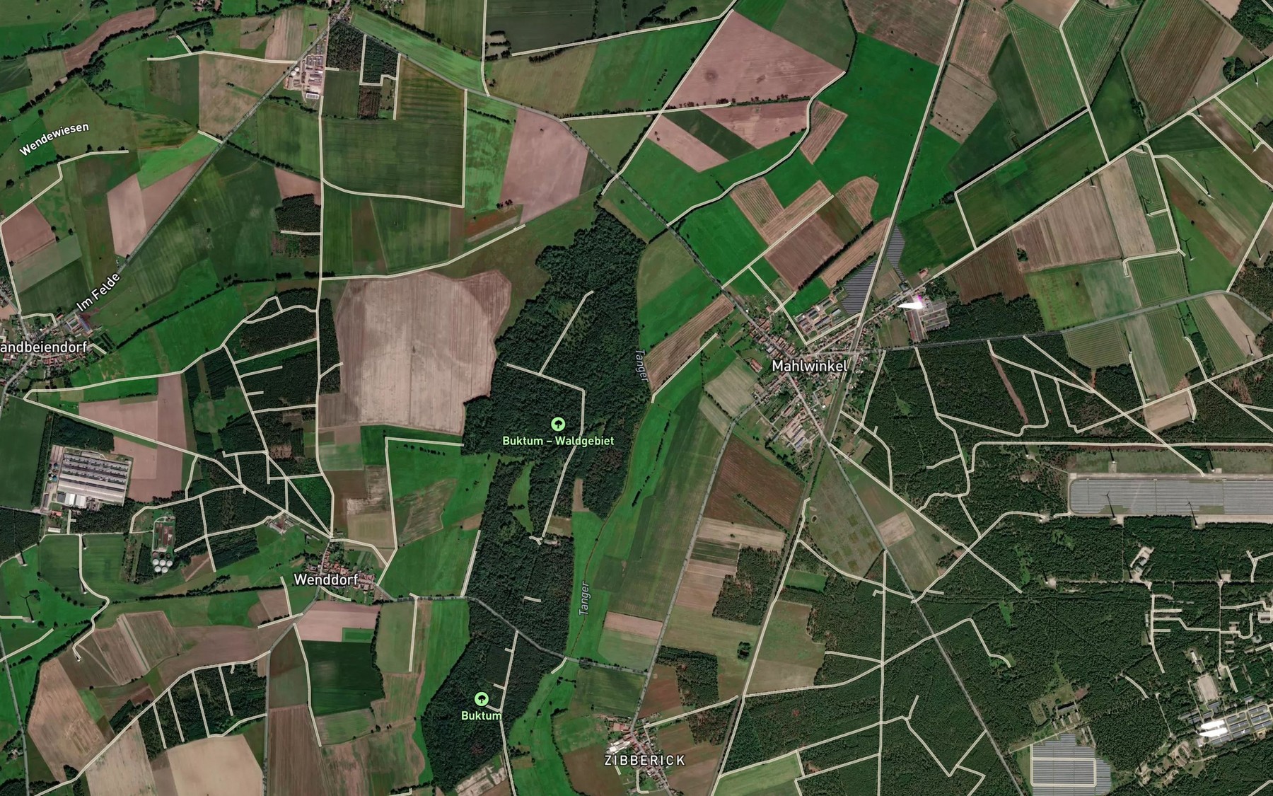 Satellite map of the Krepebach