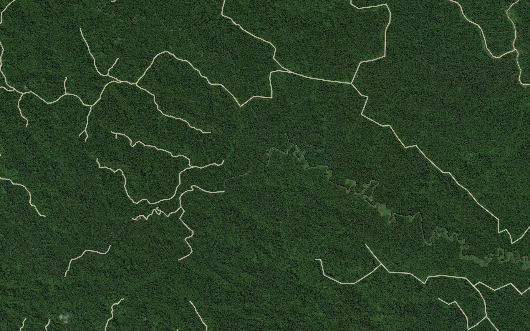 Satellite map of the Iriru Creek