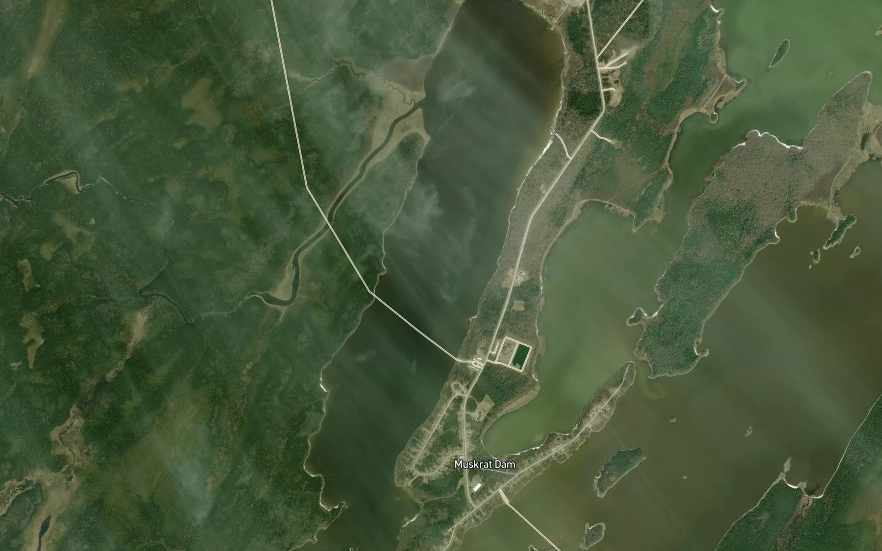 Satellite map of the Blackwater Bay