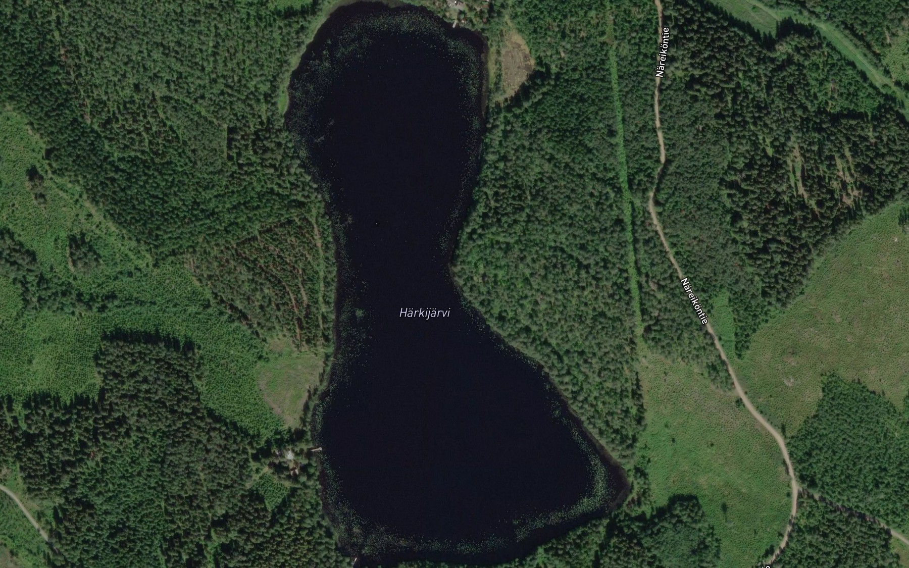 Satellite map of the Harkjarvi