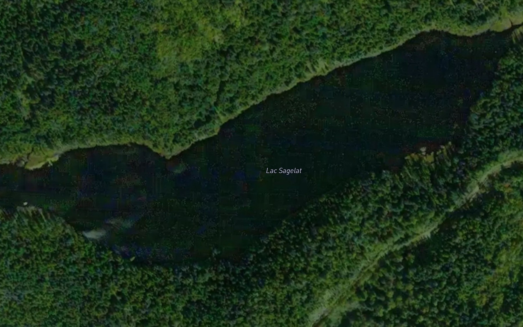 Satellite map of the Lac Sagelat