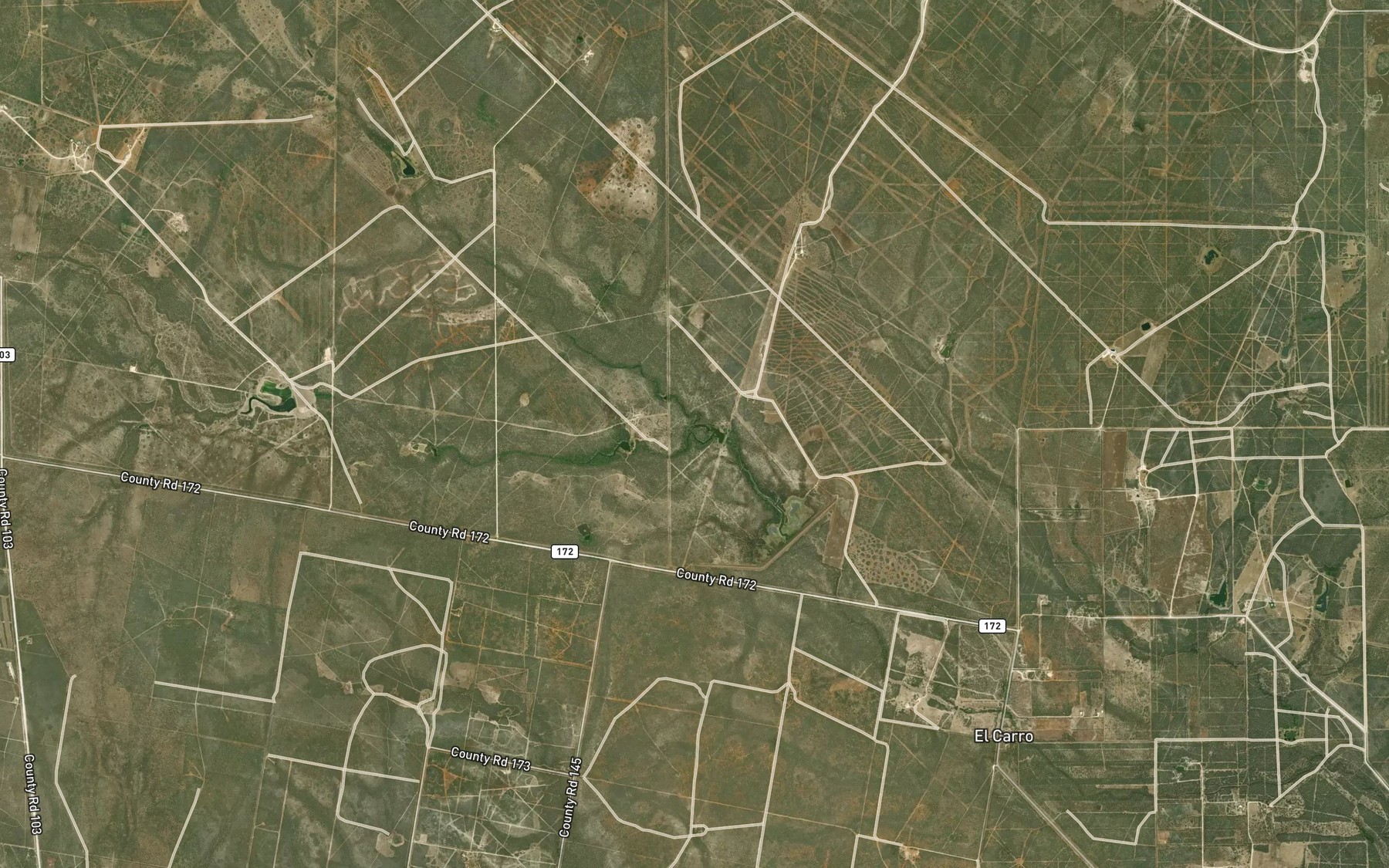 Satellite map of the Jarita Creek