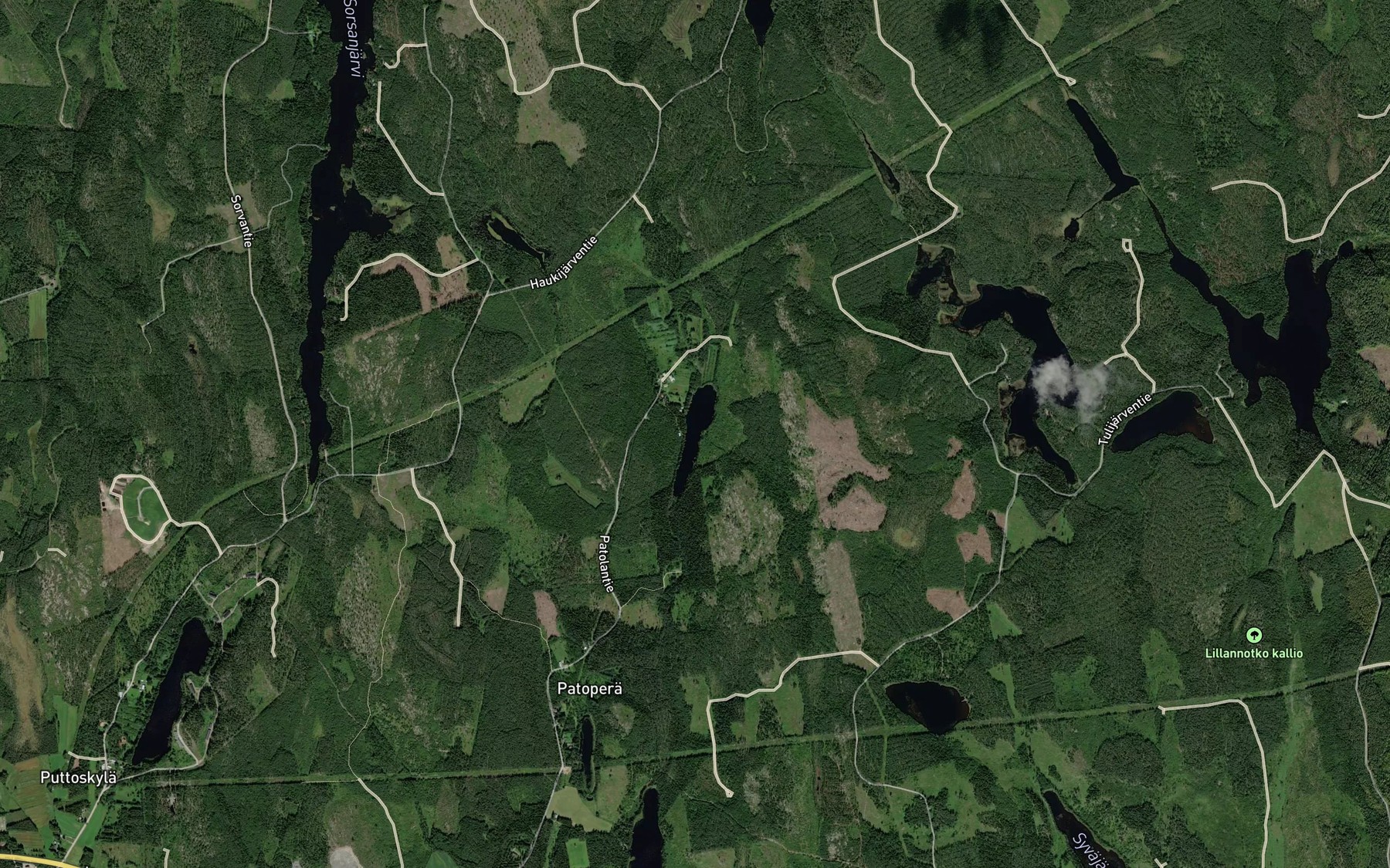 Satellite map of the Pirttijarvi
