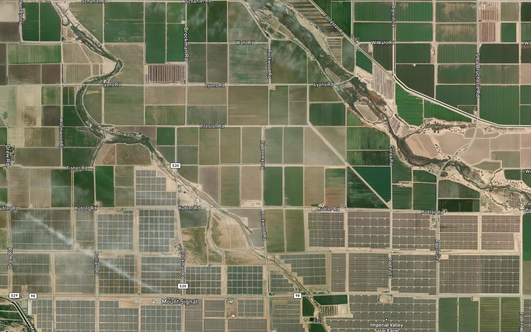 Satellite map of the Wistaria Lateral Five