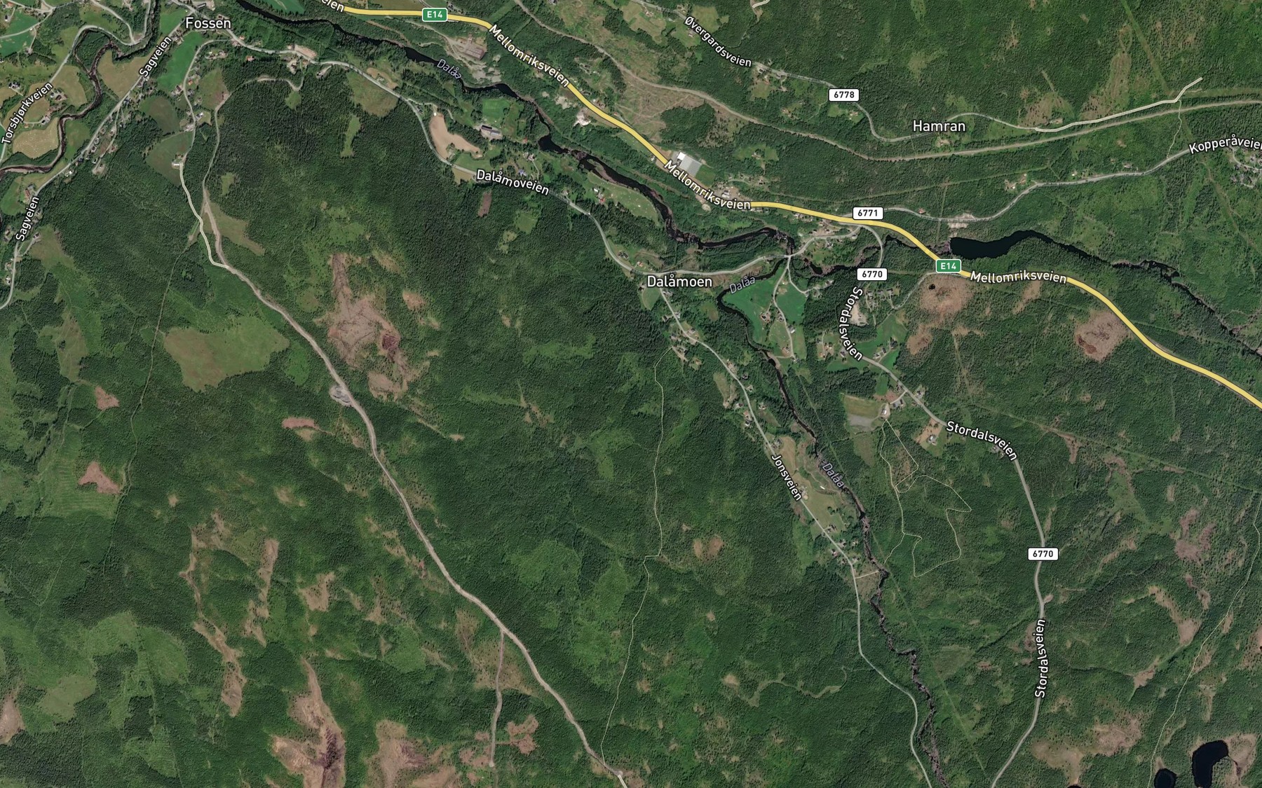Satellite map of the Rossasbekken