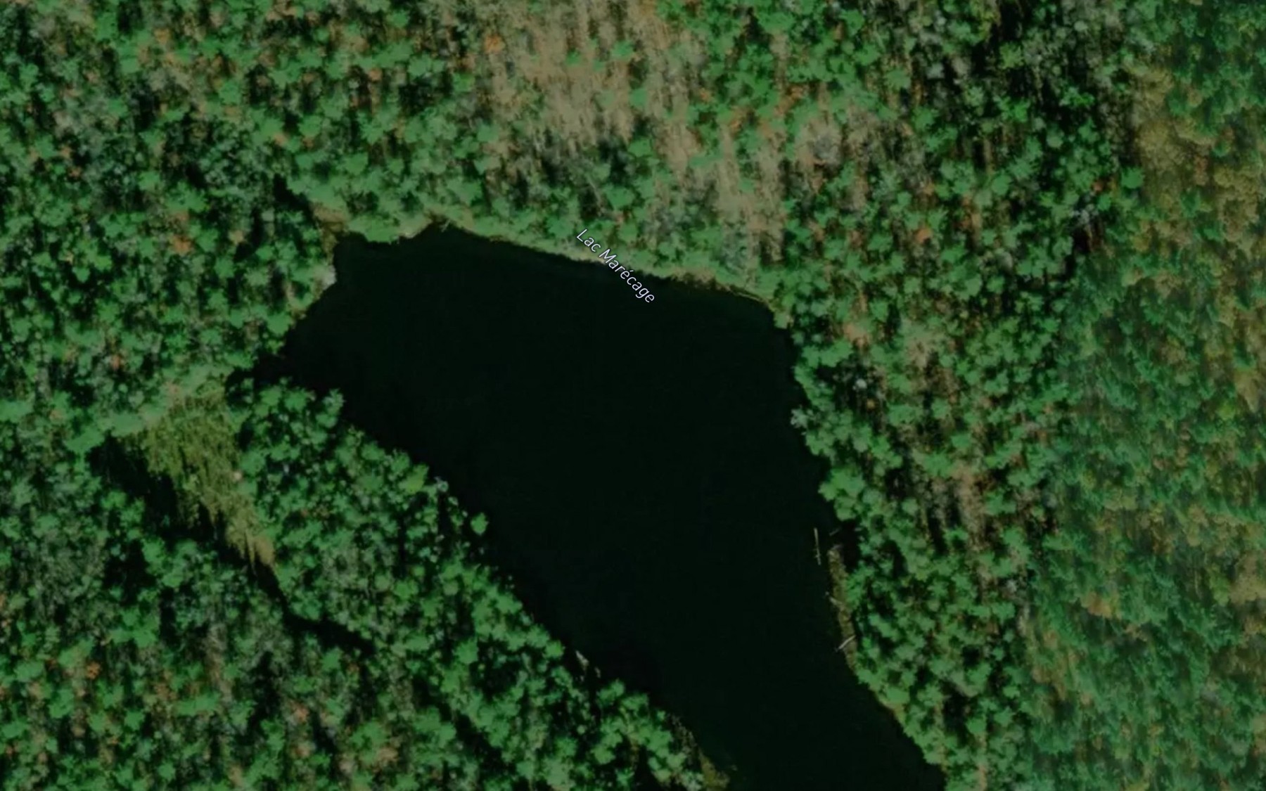 Satellite map of the Lac Marecage