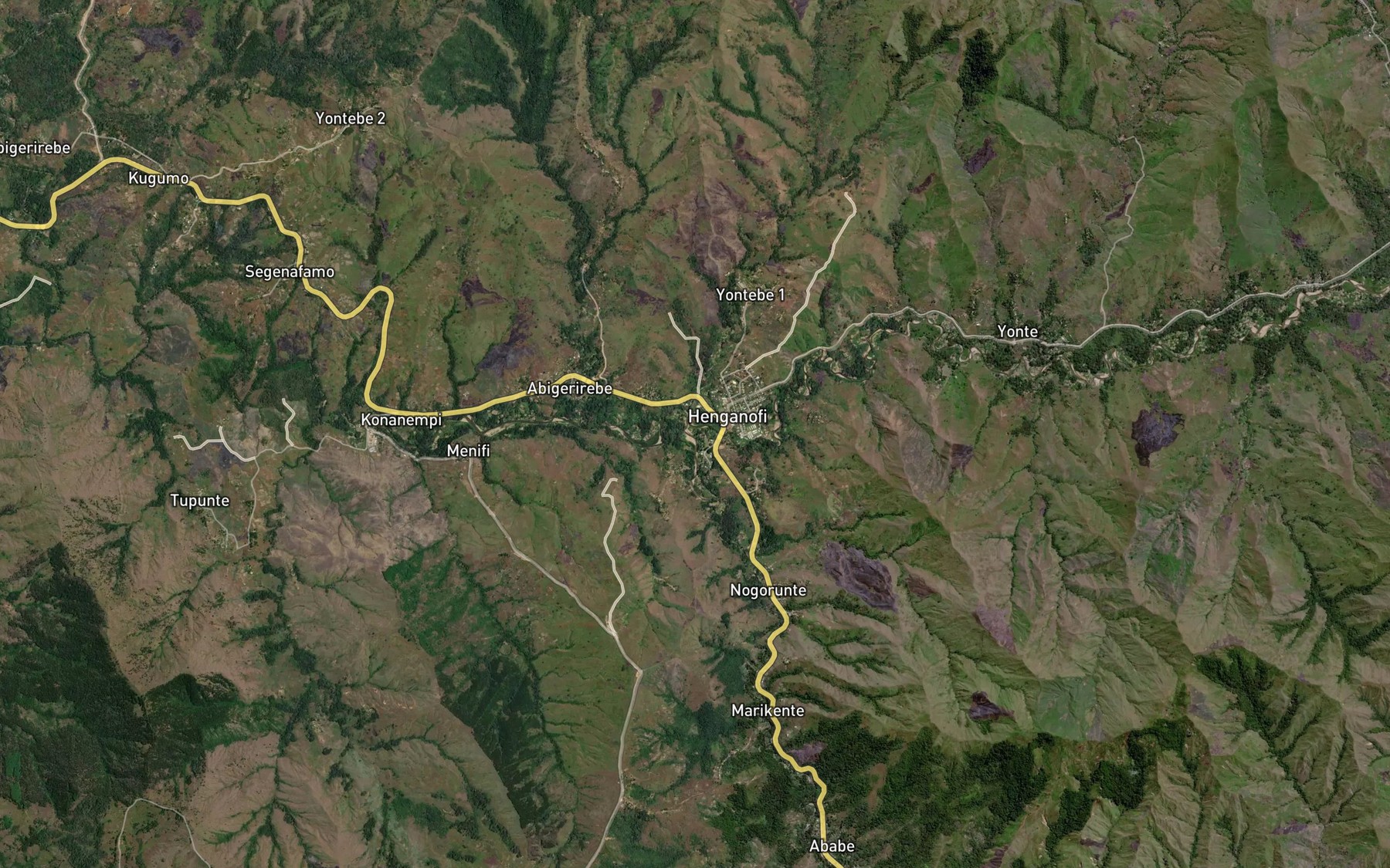 Satellite map of the Gafuting River